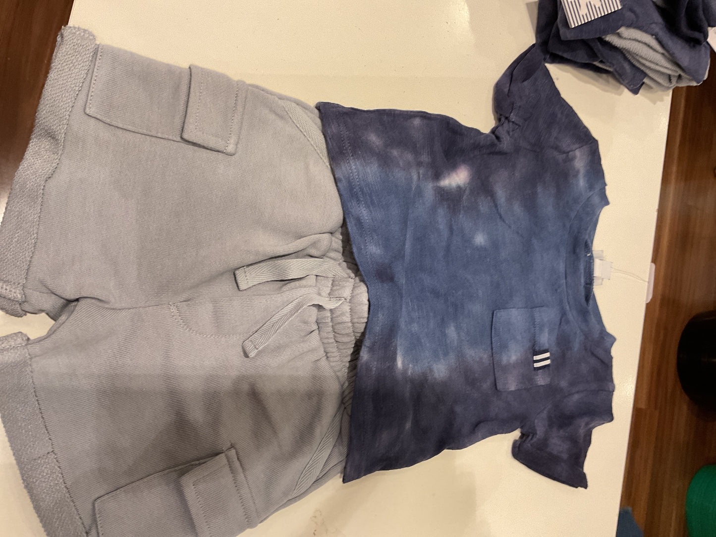 Splendid ripple tie dye ss set