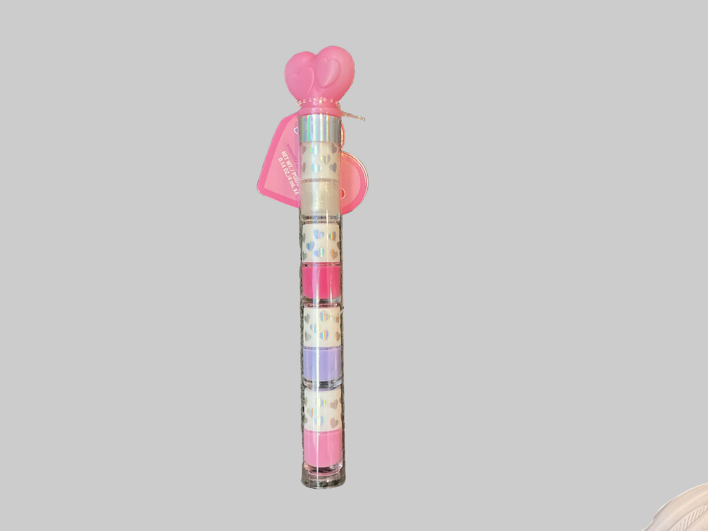 Heart stackable nail polish