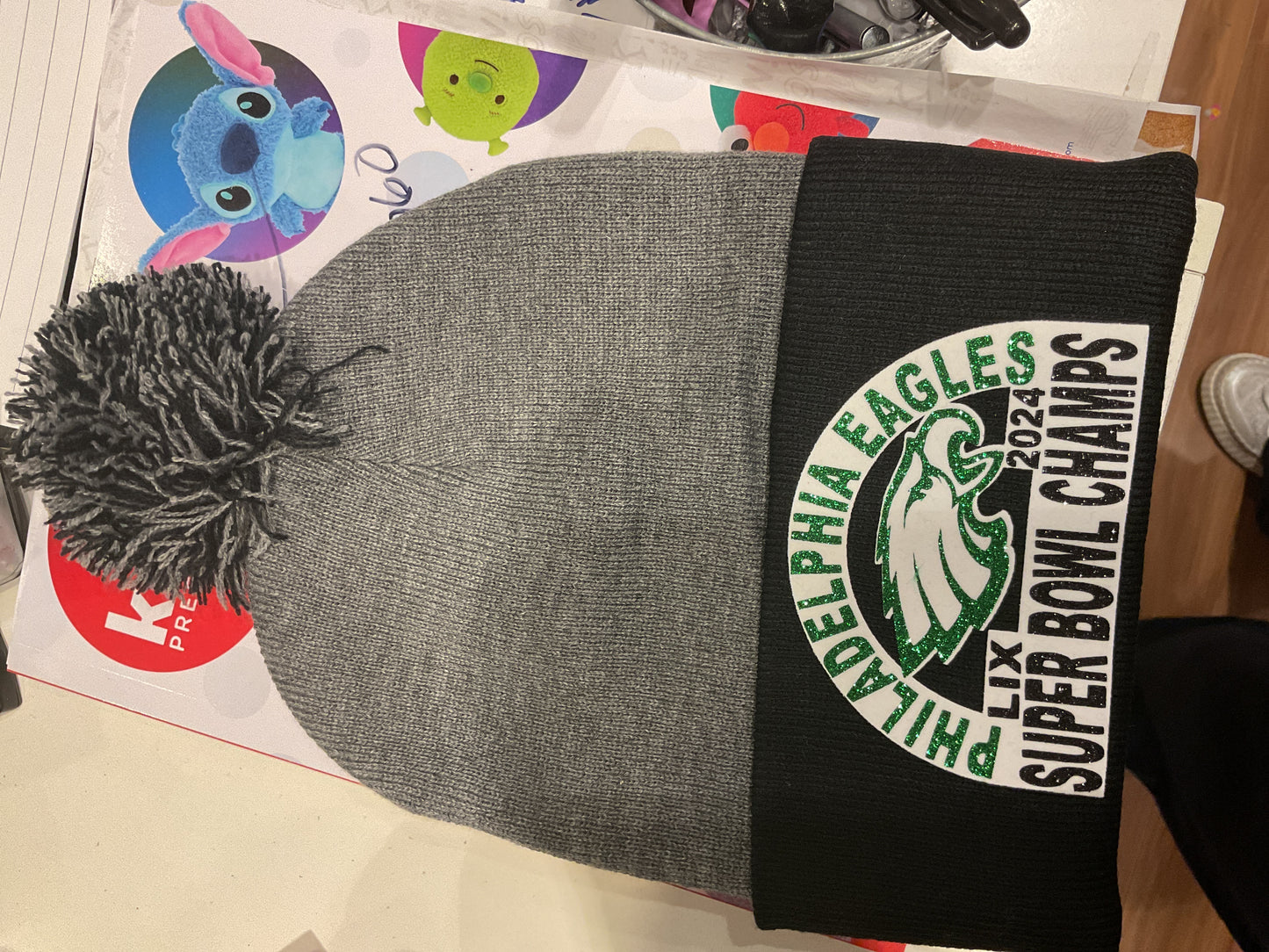 Mkk glitter Pom Pom hat