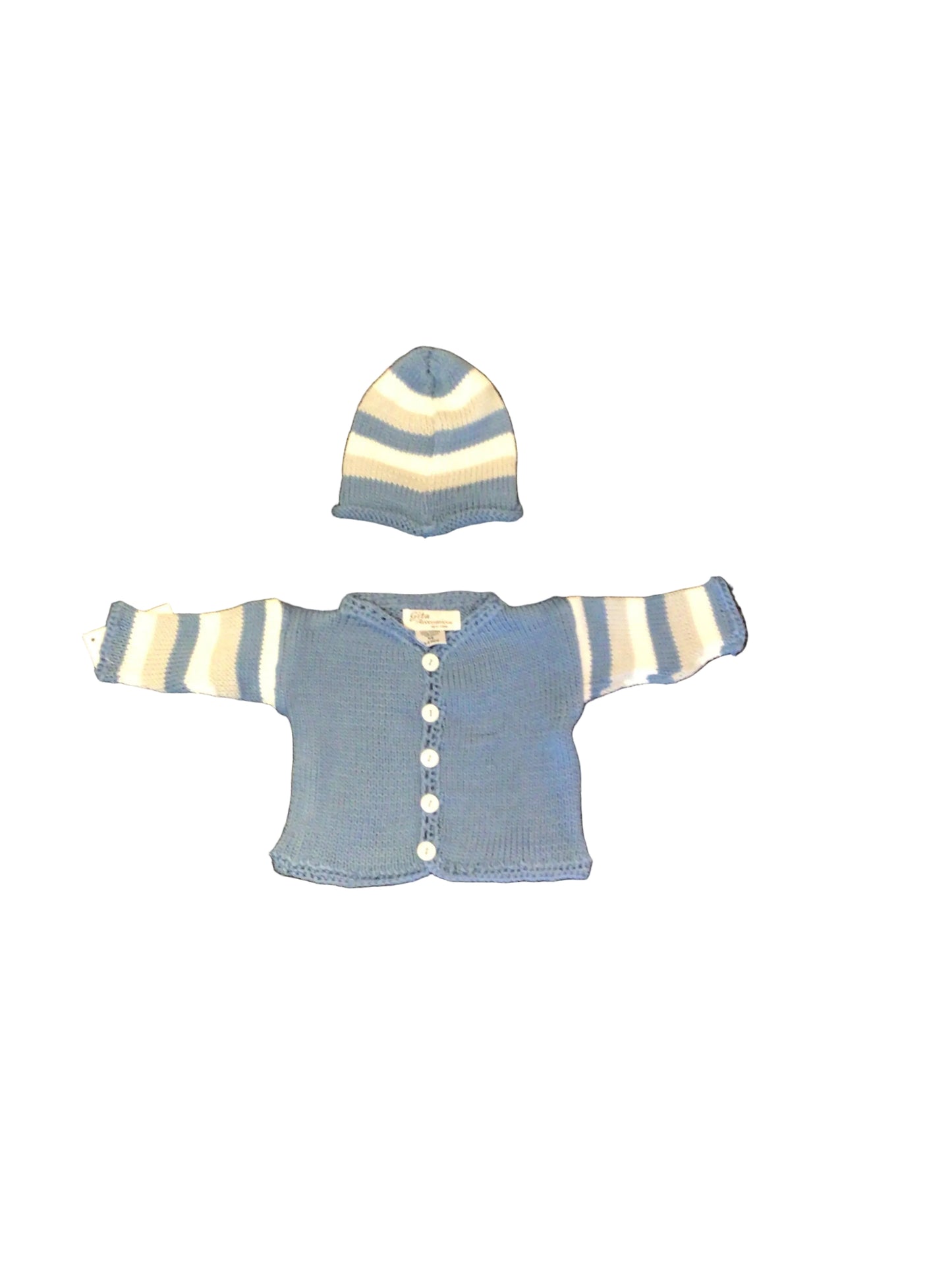 Baby sweater and hat set