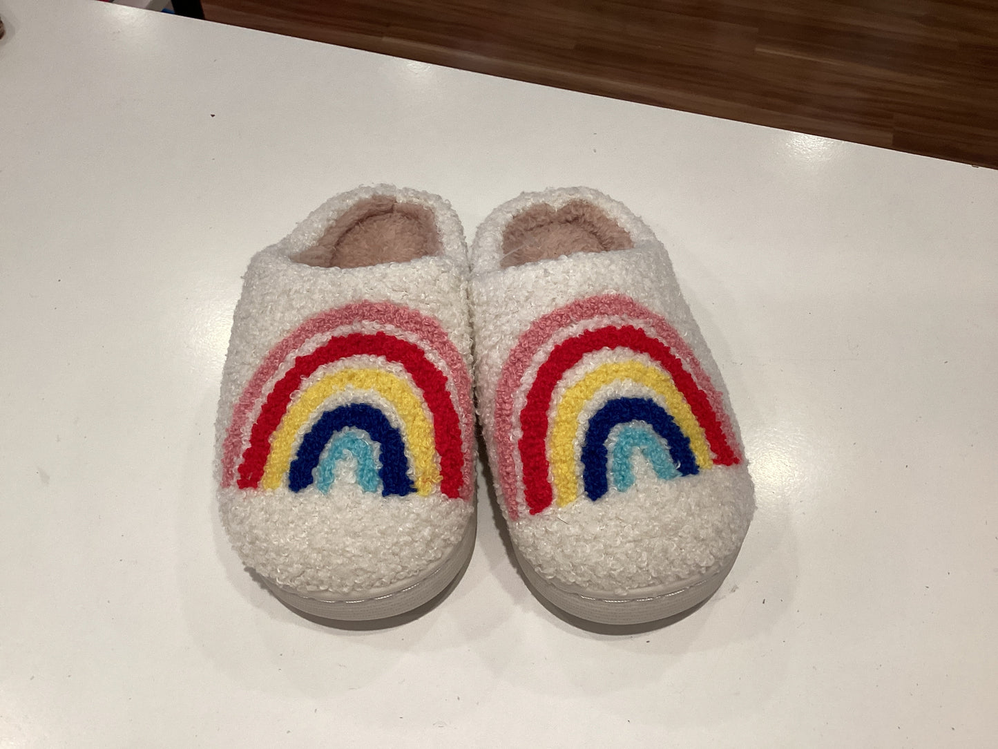 Rainbow slippers