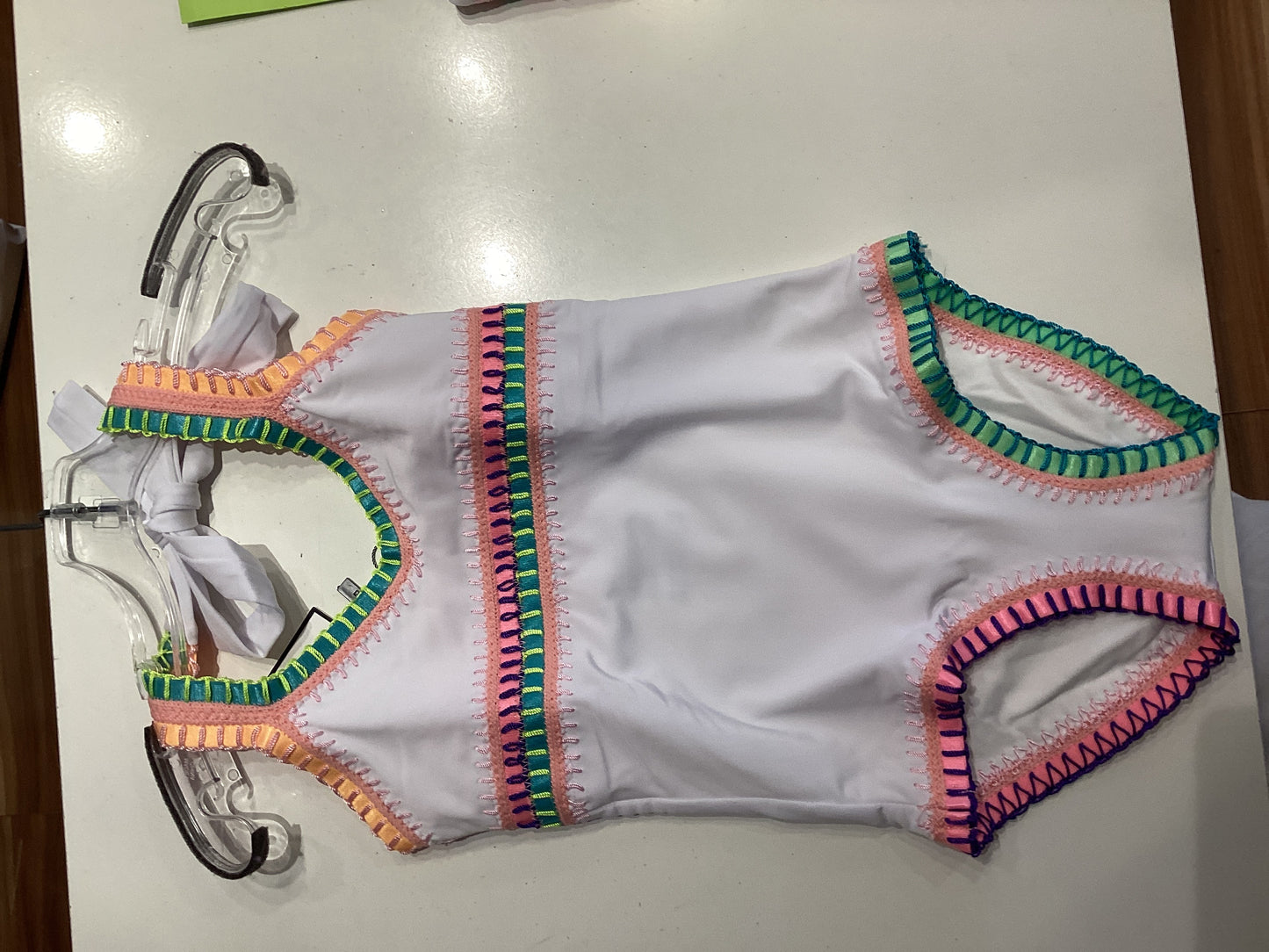 PQ Rainbow Embroidered one piece swim