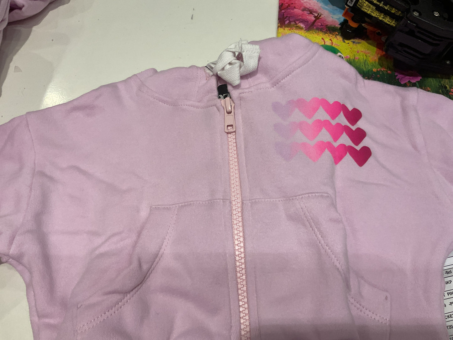 FBZ Pink heart zip up