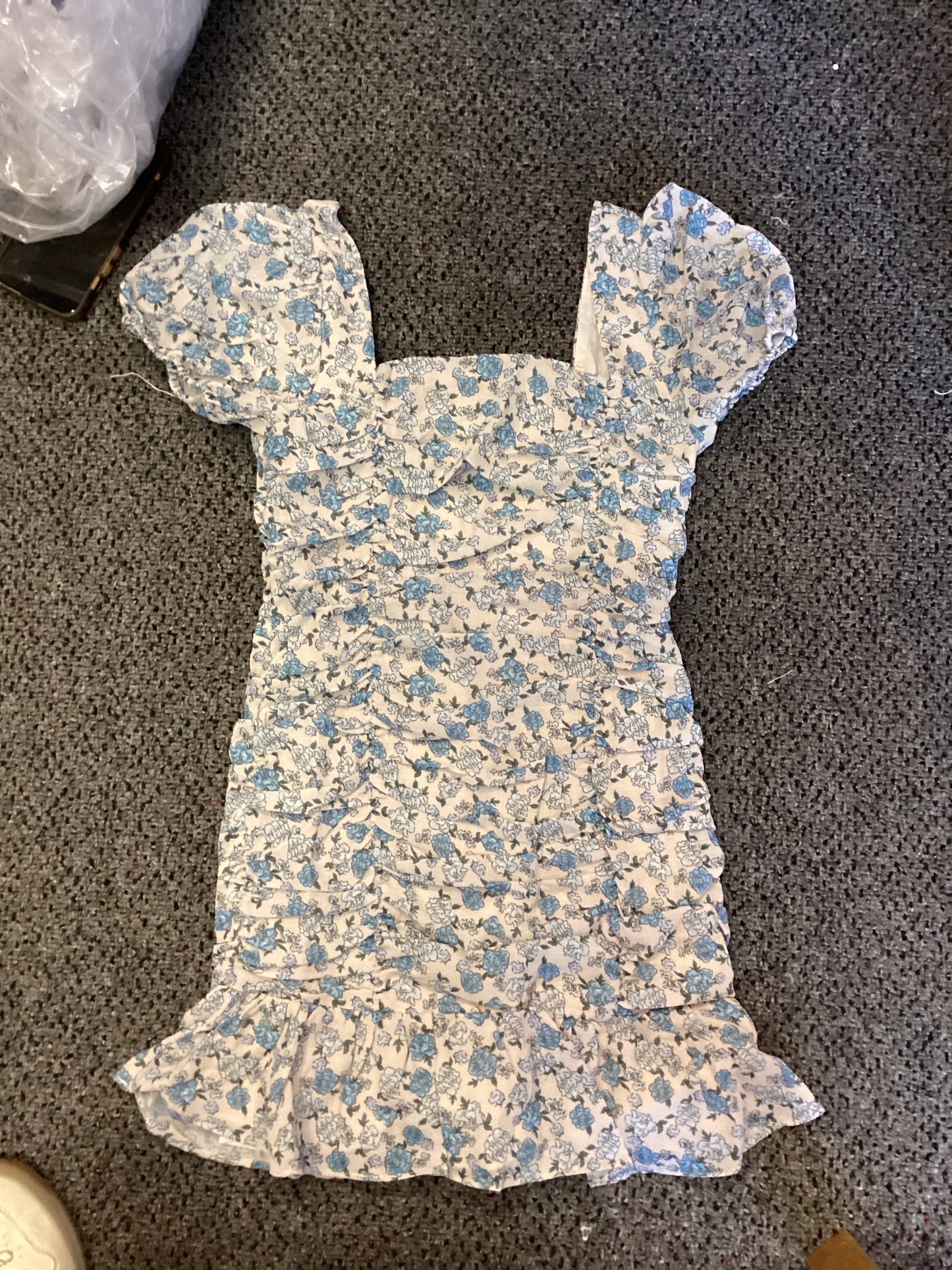 Katie J blue floral Ariel dress