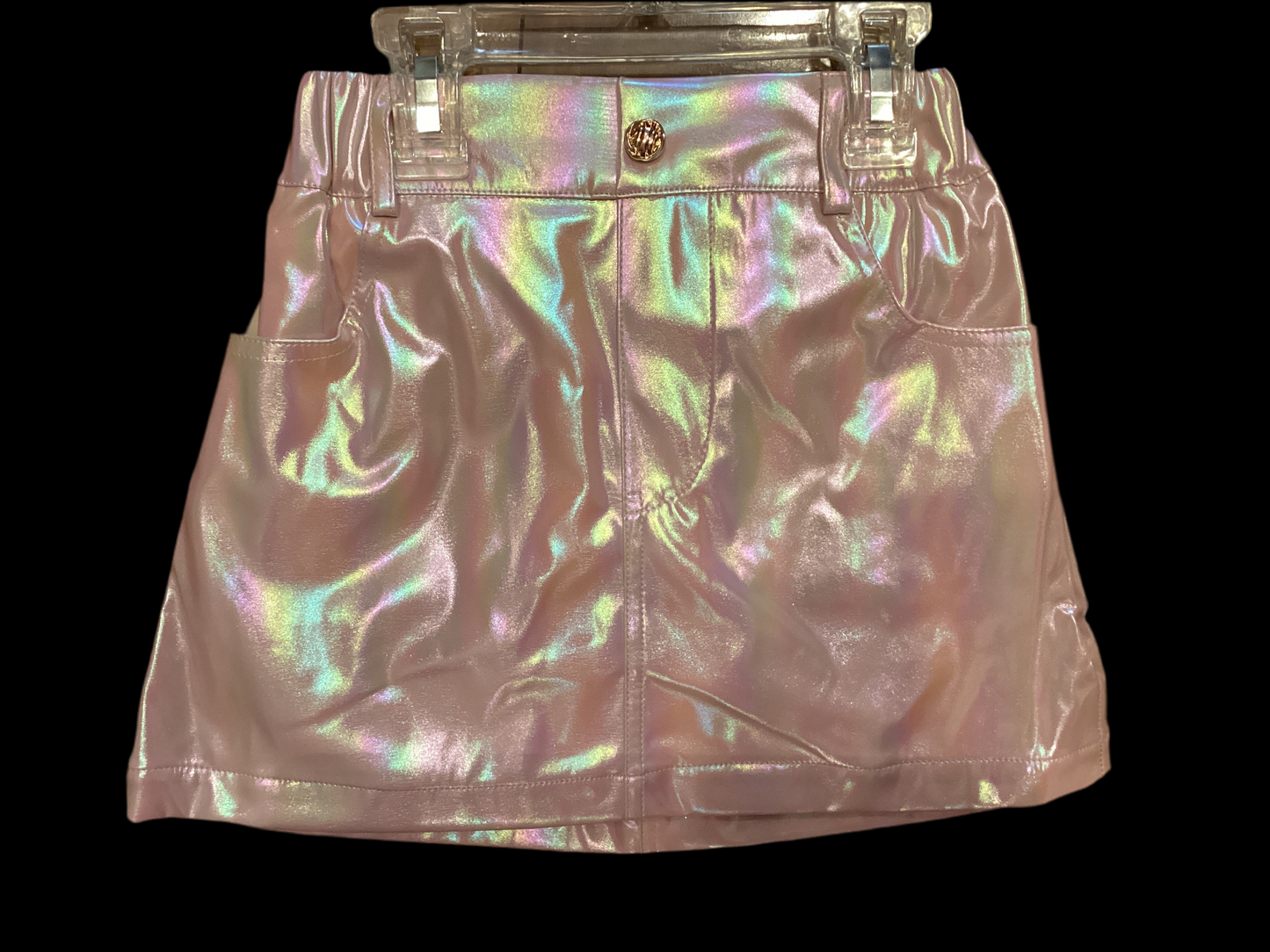 Mini dreamers pink metallic skirt