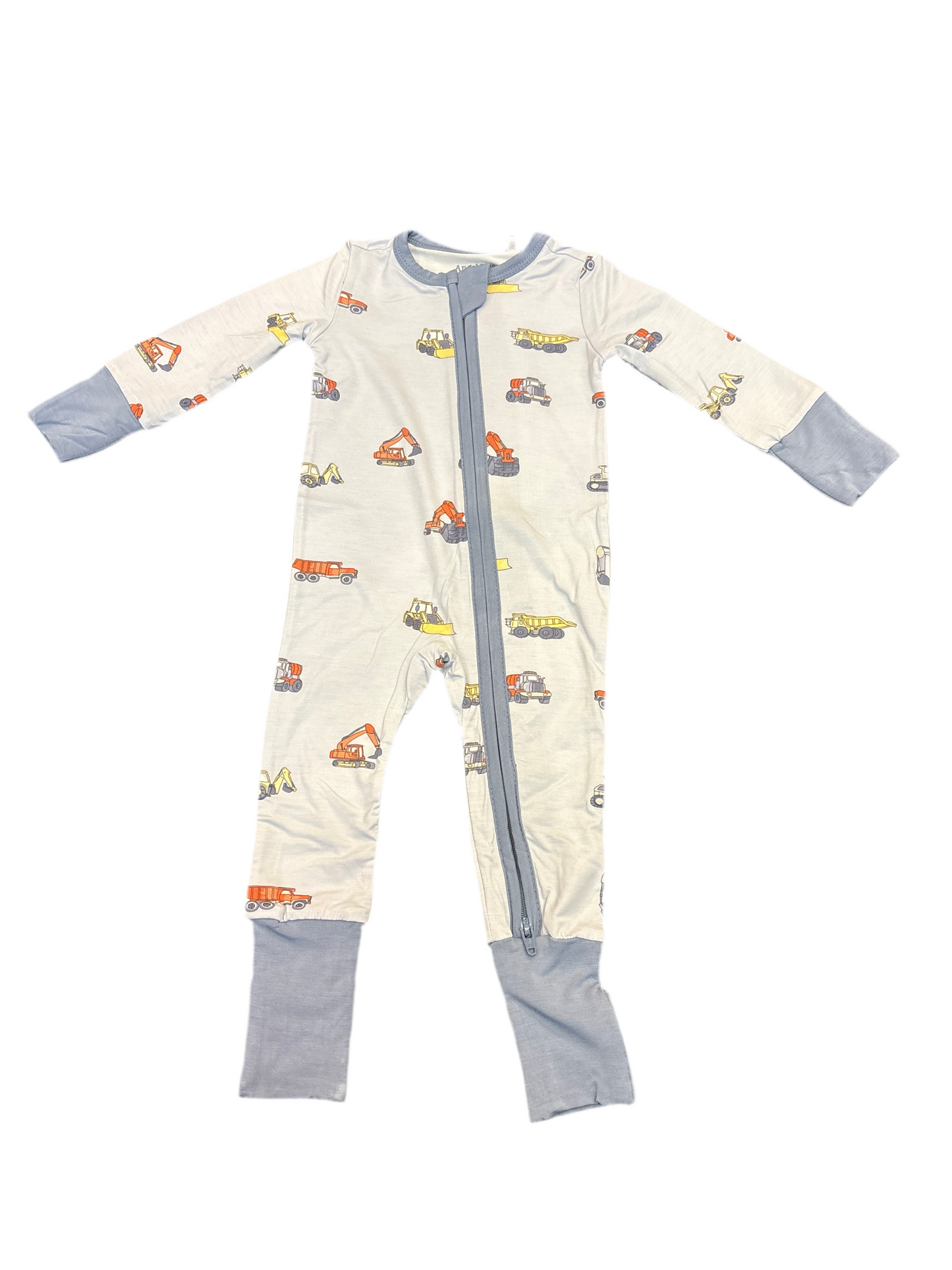 Construction vehicles romper