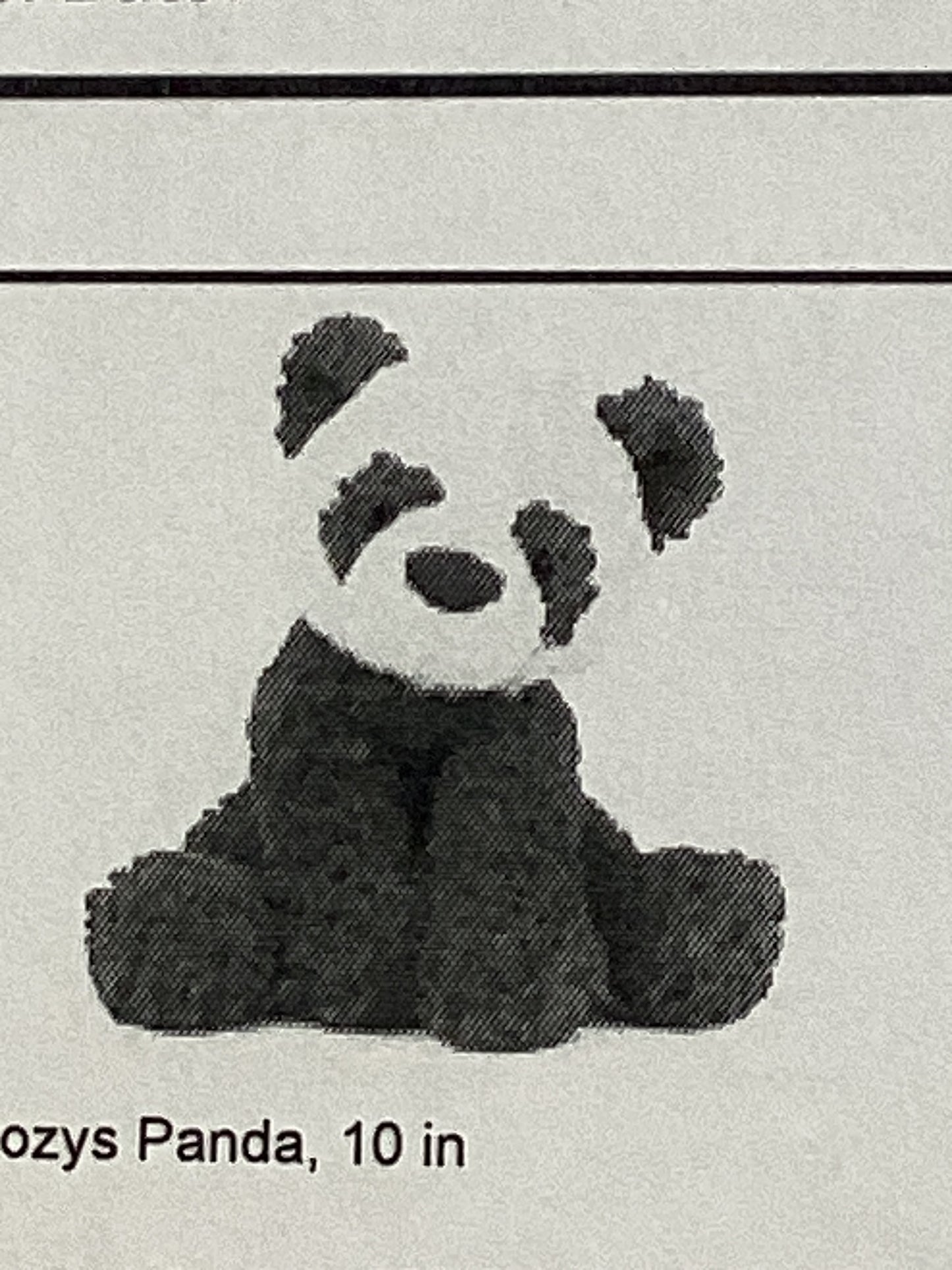 Cozy’s panda