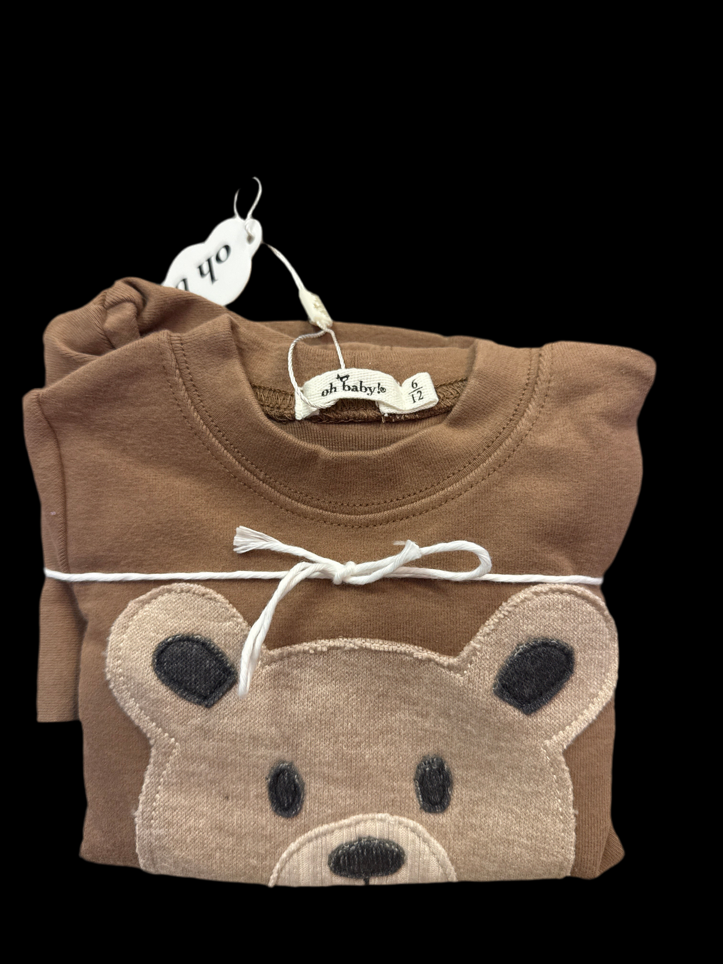 Bear face baby rib 2pc set