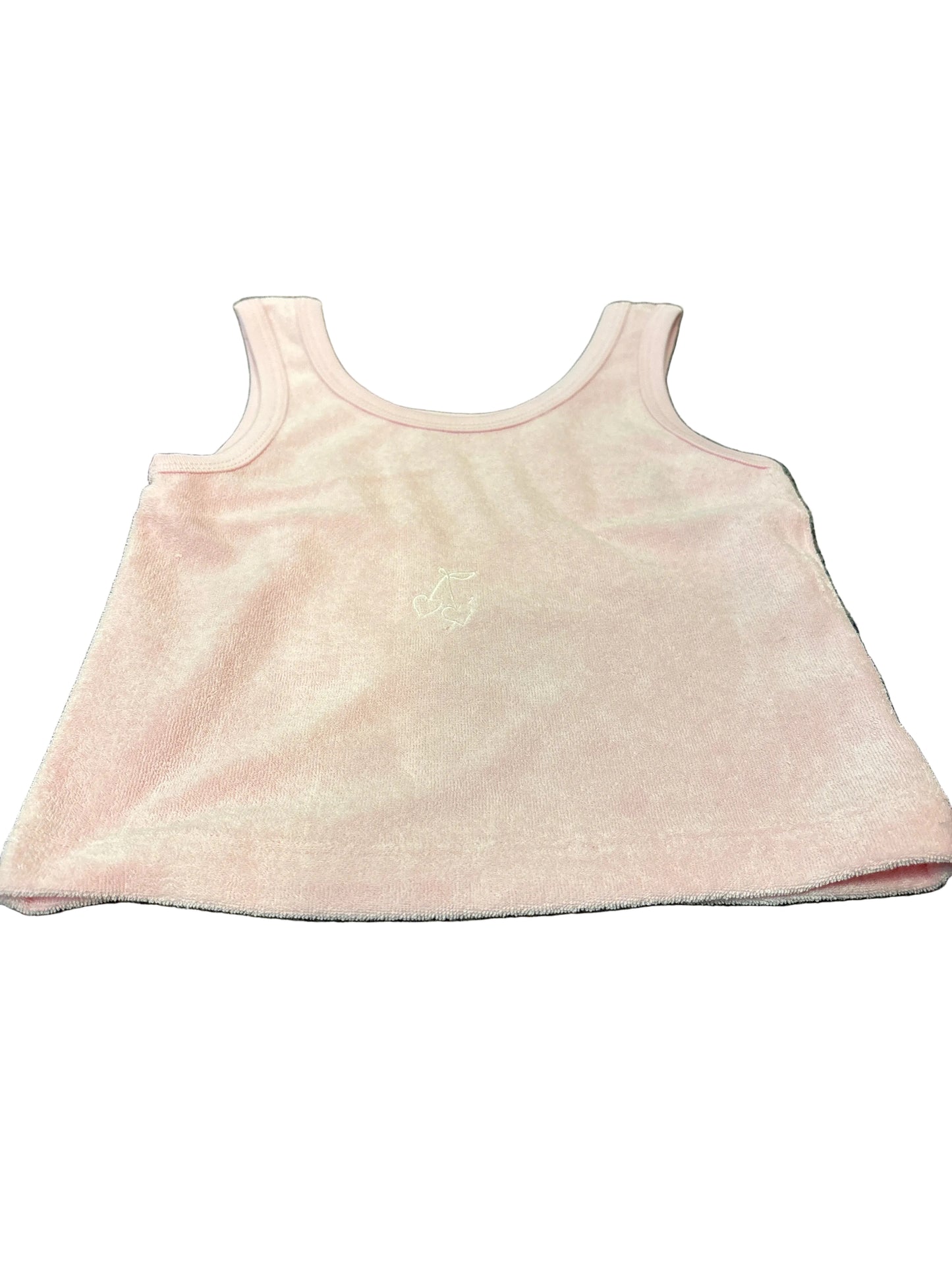 Emma Pink w/cherries terry tank