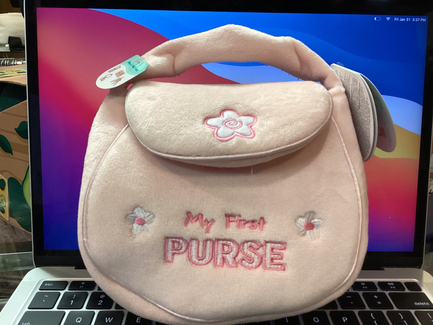 Gund Pink my first purse