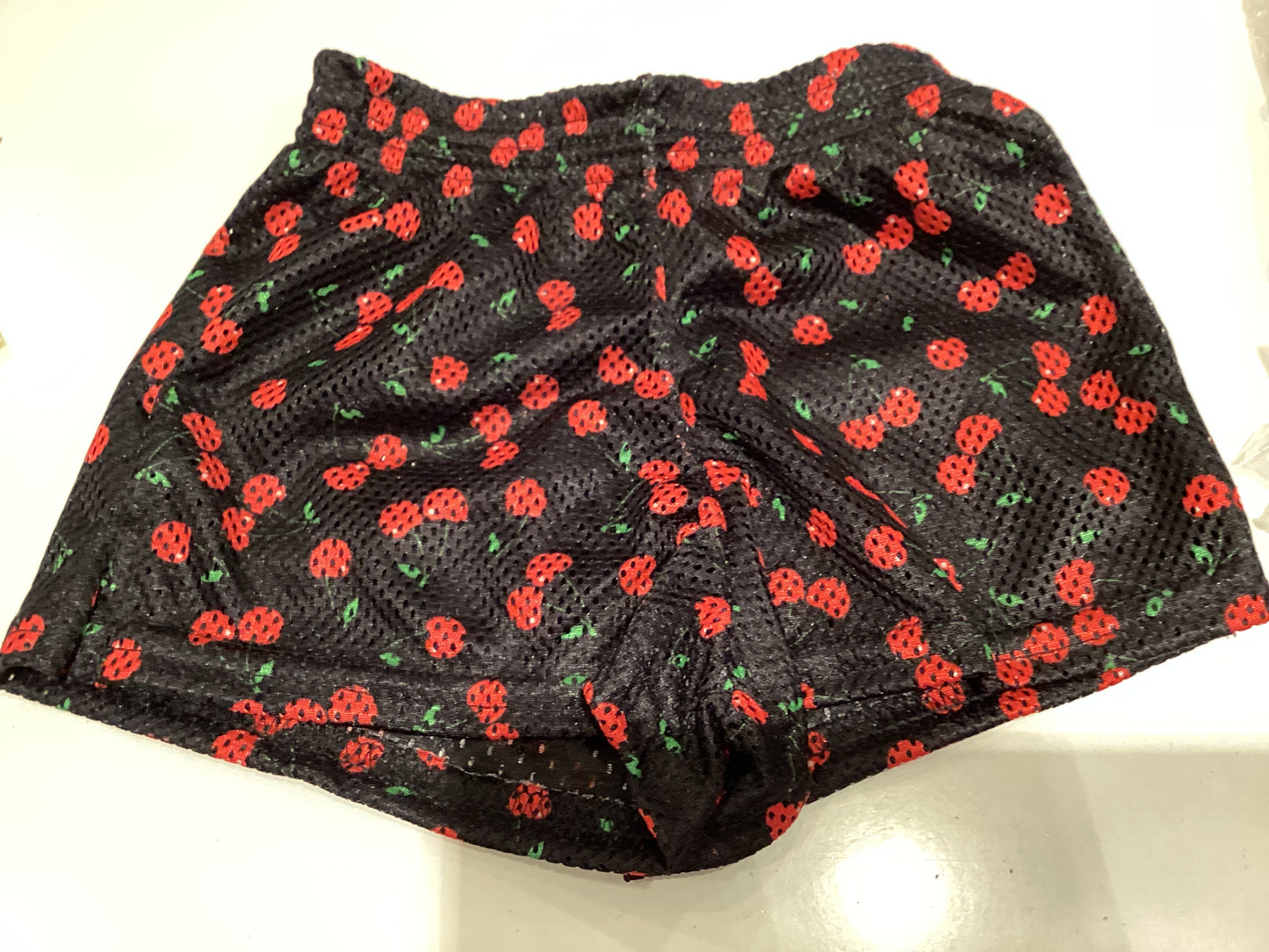 Dori mesh red cherry shorts