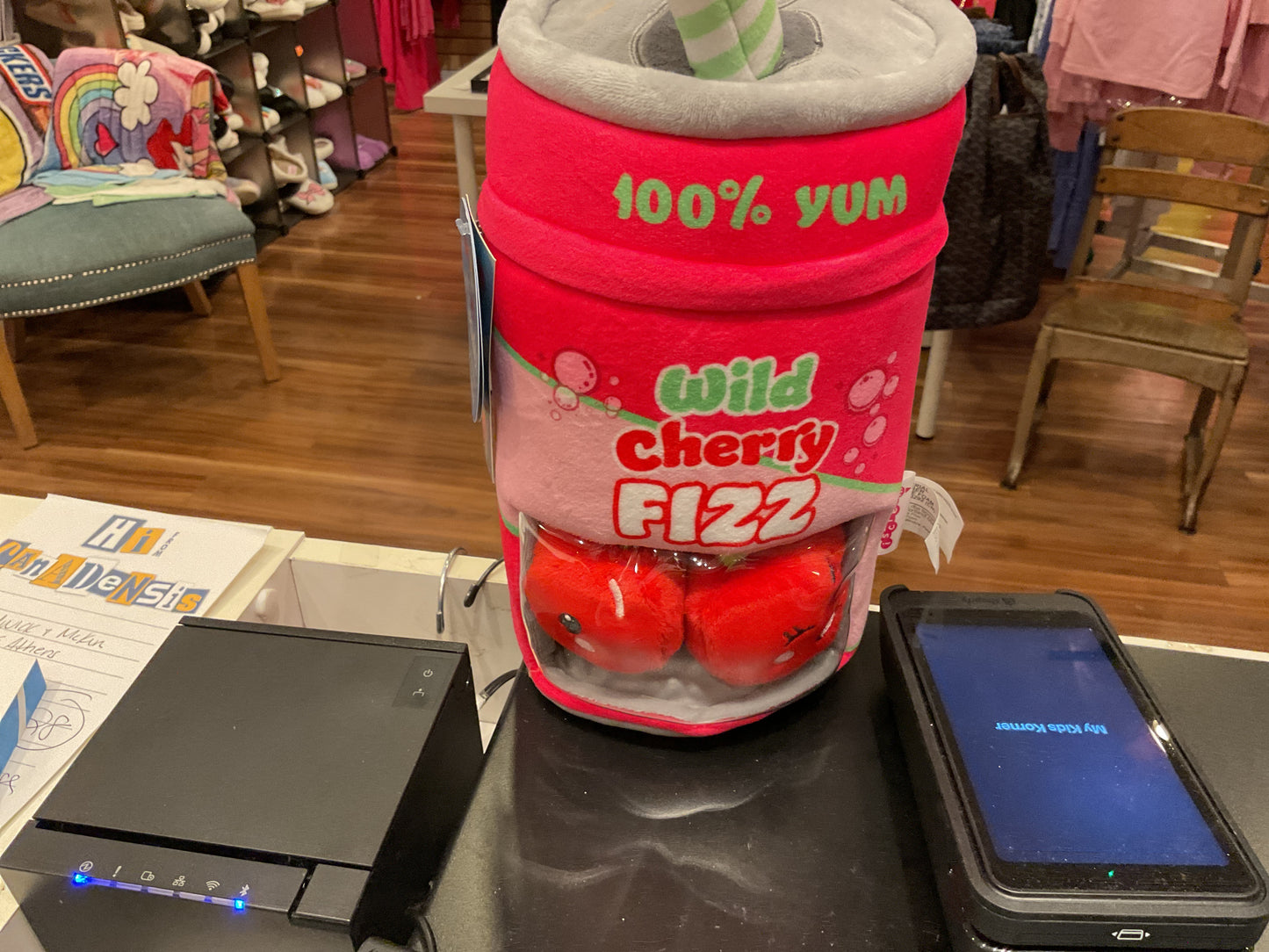 ISCREAM wild cherry fizz pillow