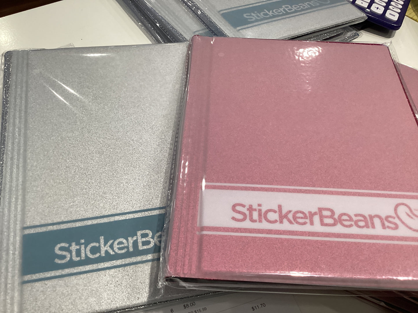 Sticker bean books