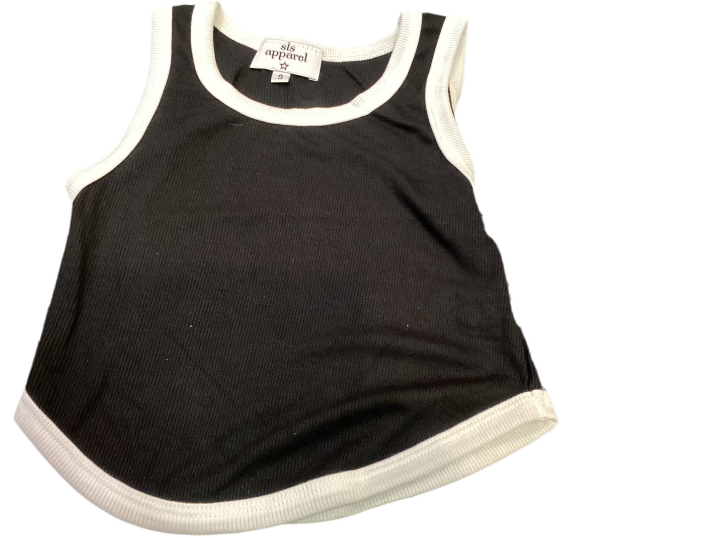 SLS black/white tank