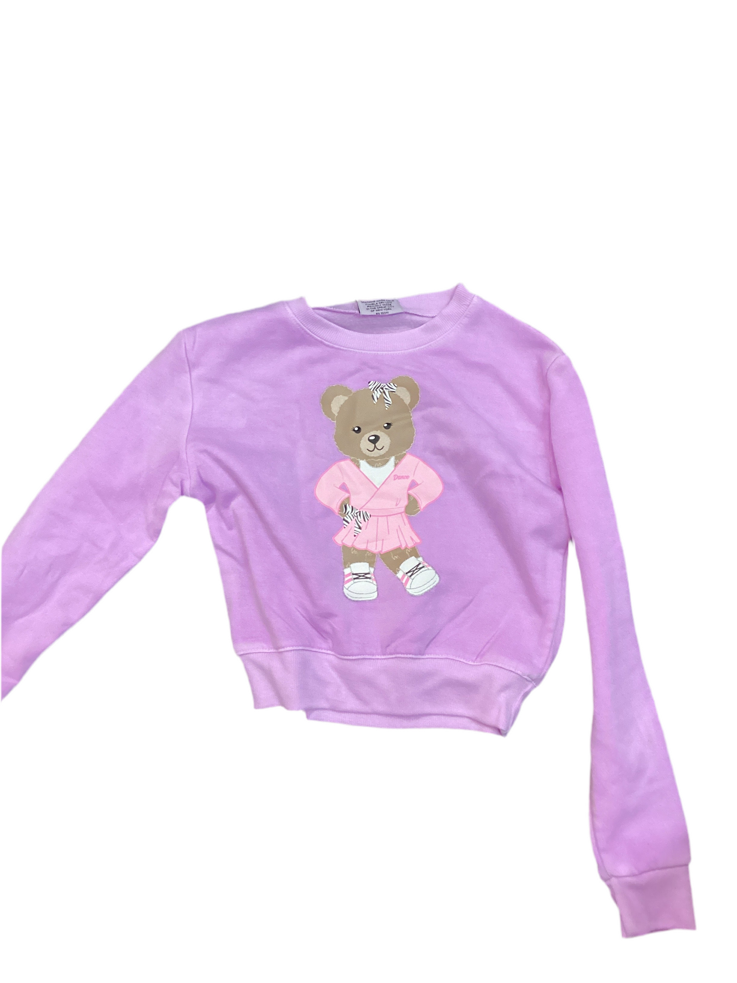 Firehouse purple dance bear sweatshirt