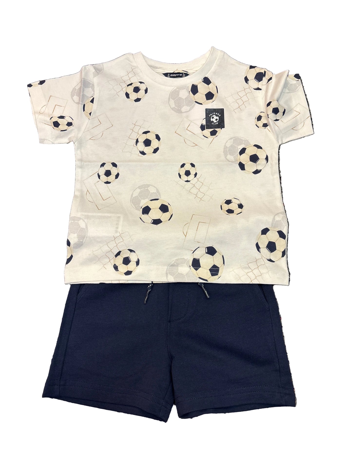 Soccer ball navy set