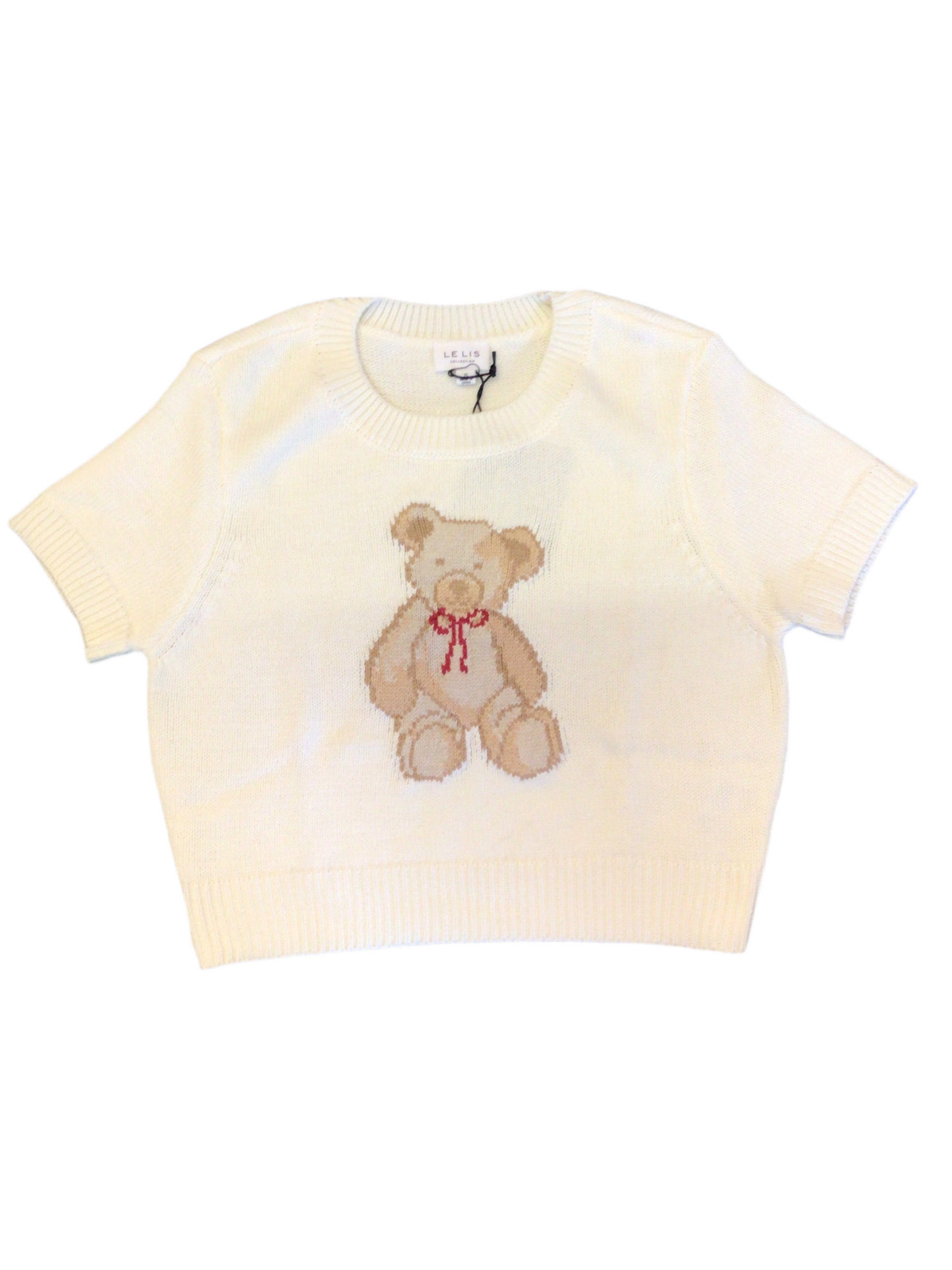 Le Lis Teddy bear short sleeve sweater