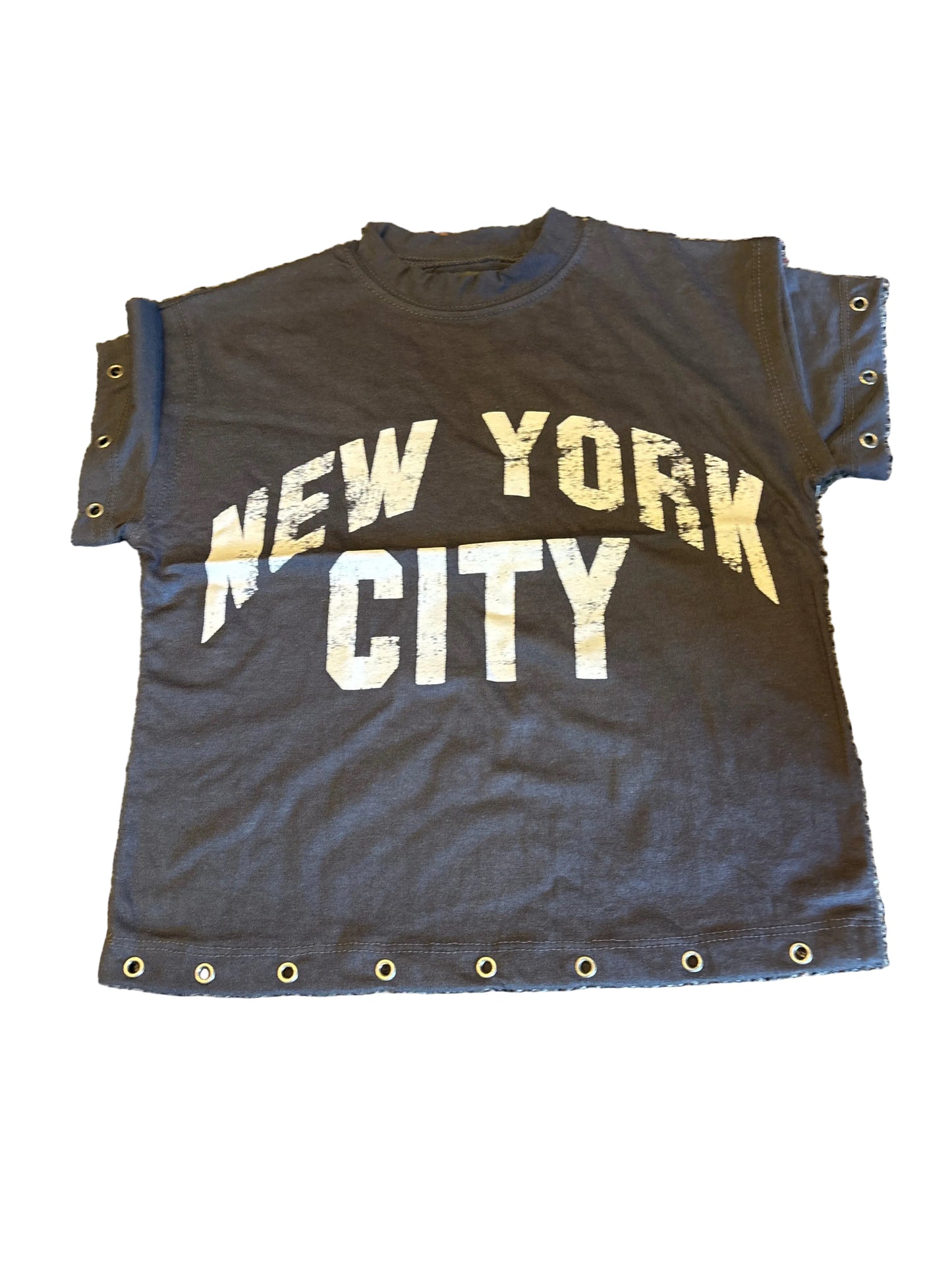 Washed grey madison nyc tee