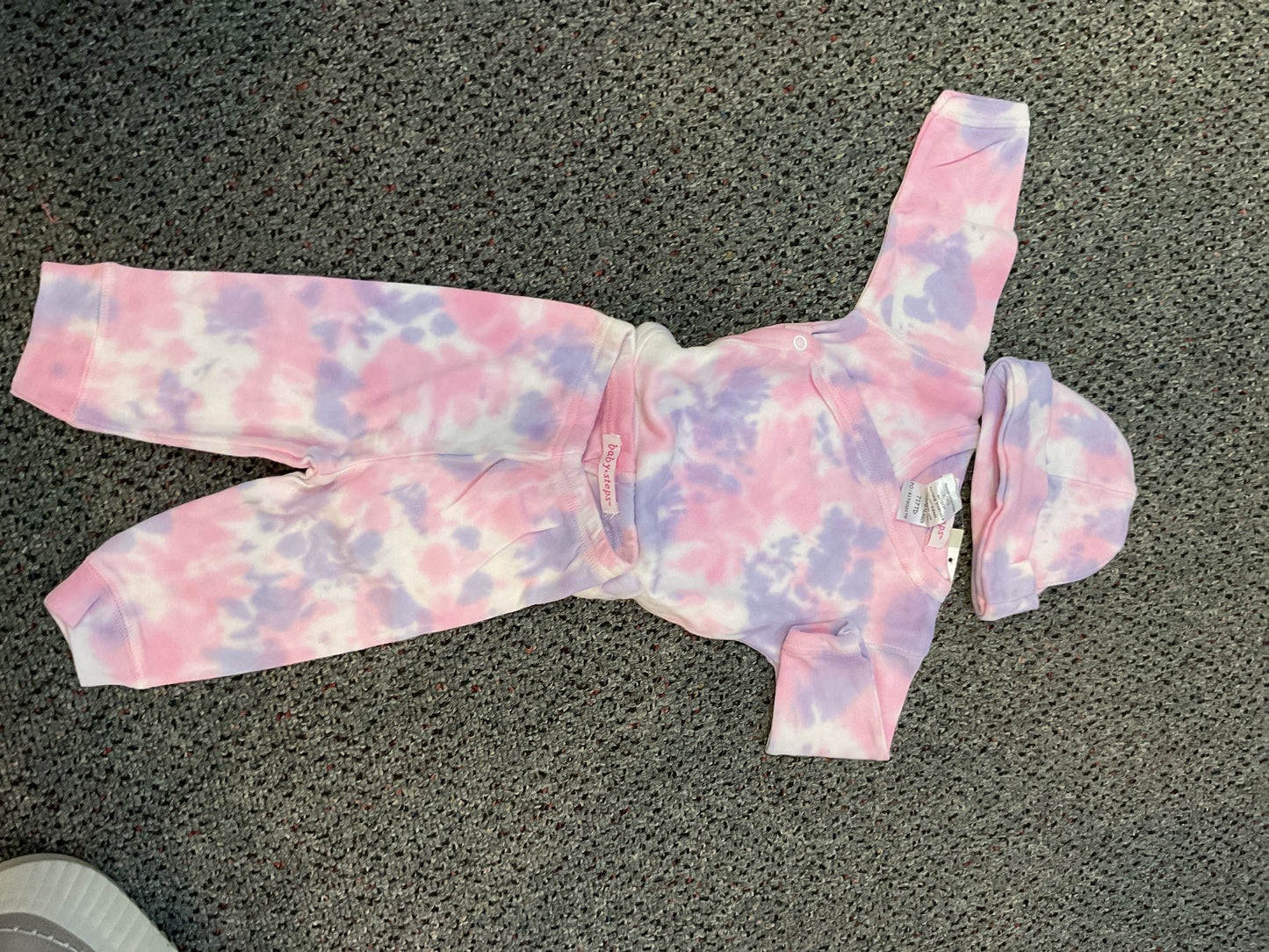 Girls 3pc tie dye take me home outfit