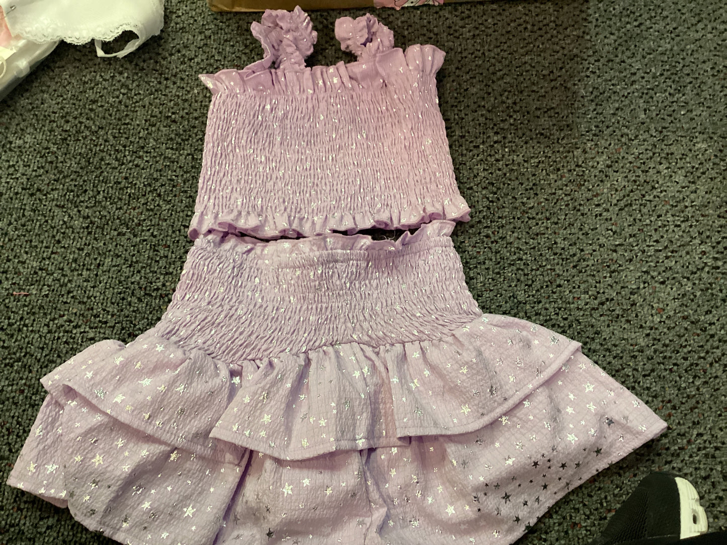 Stoopher & Boots girls mini star smocked set