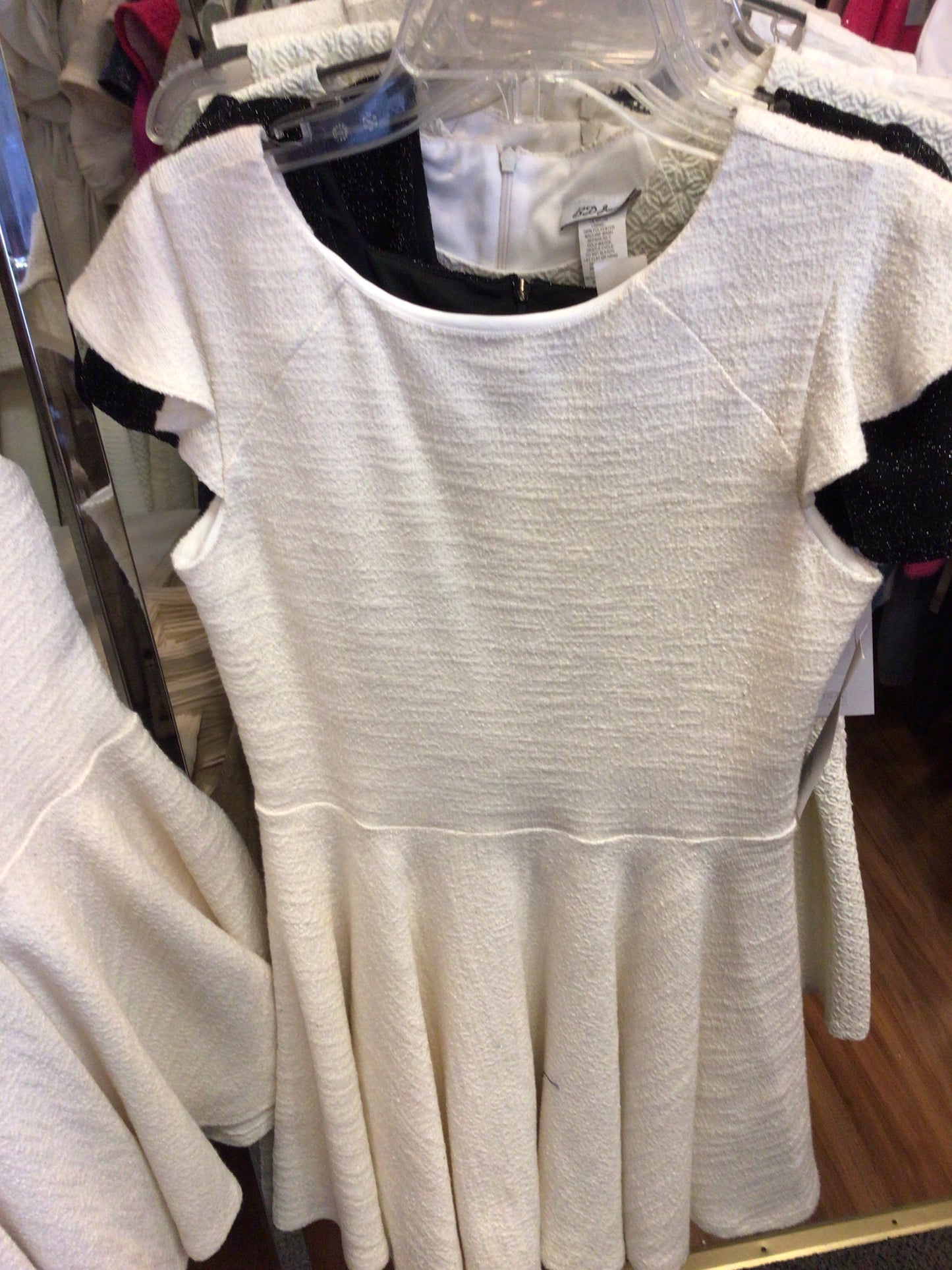 BD Junior solid cream tweed dress