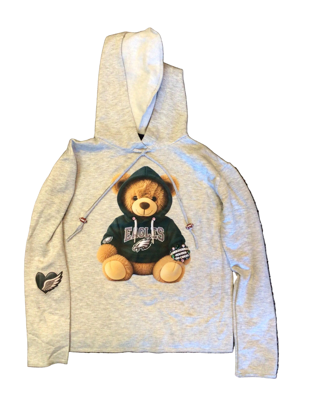 Grey Eagles teddy bear hoody toddler