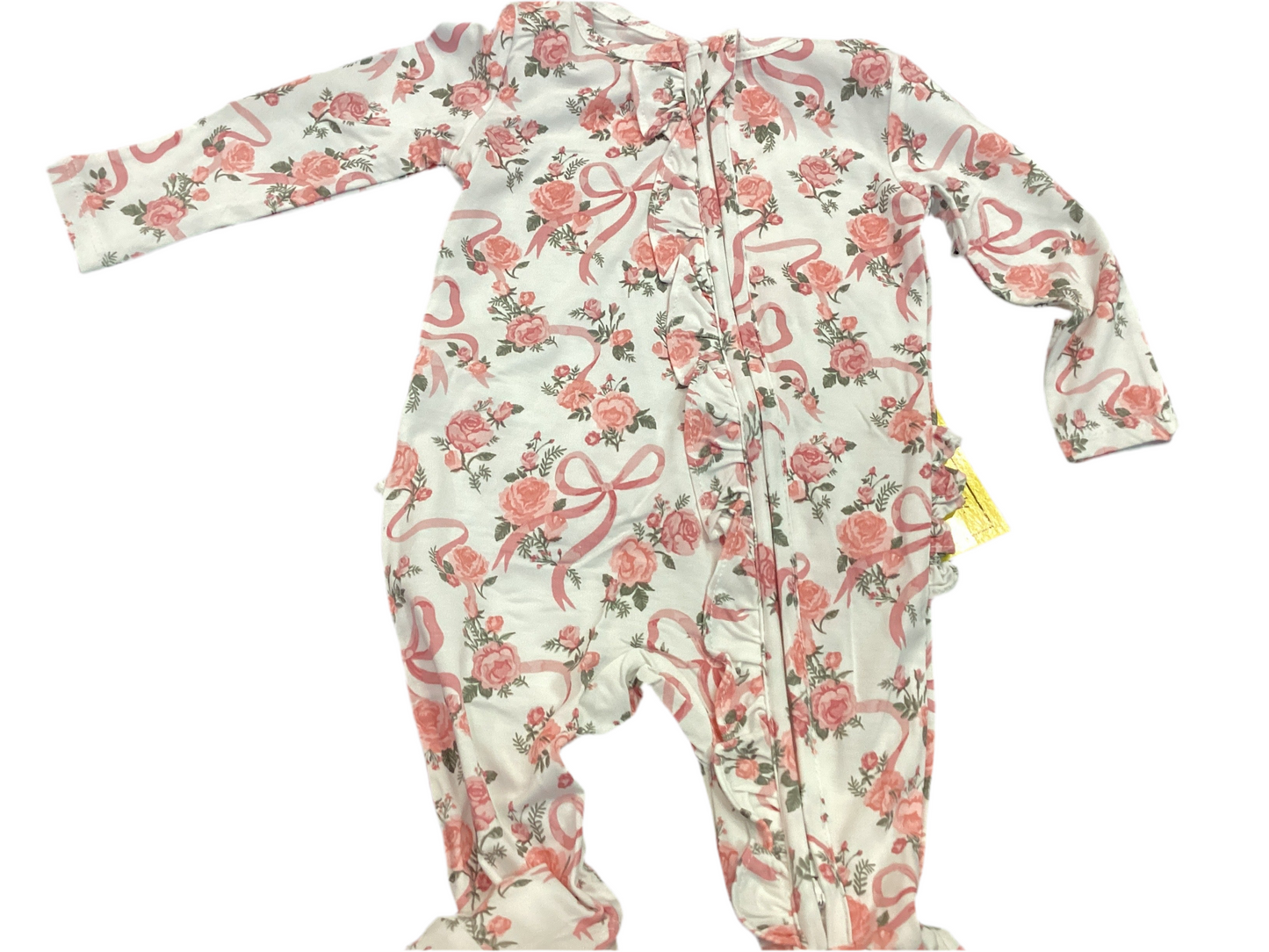 Angel Dear Ribbon & Flowers ruffle Footie