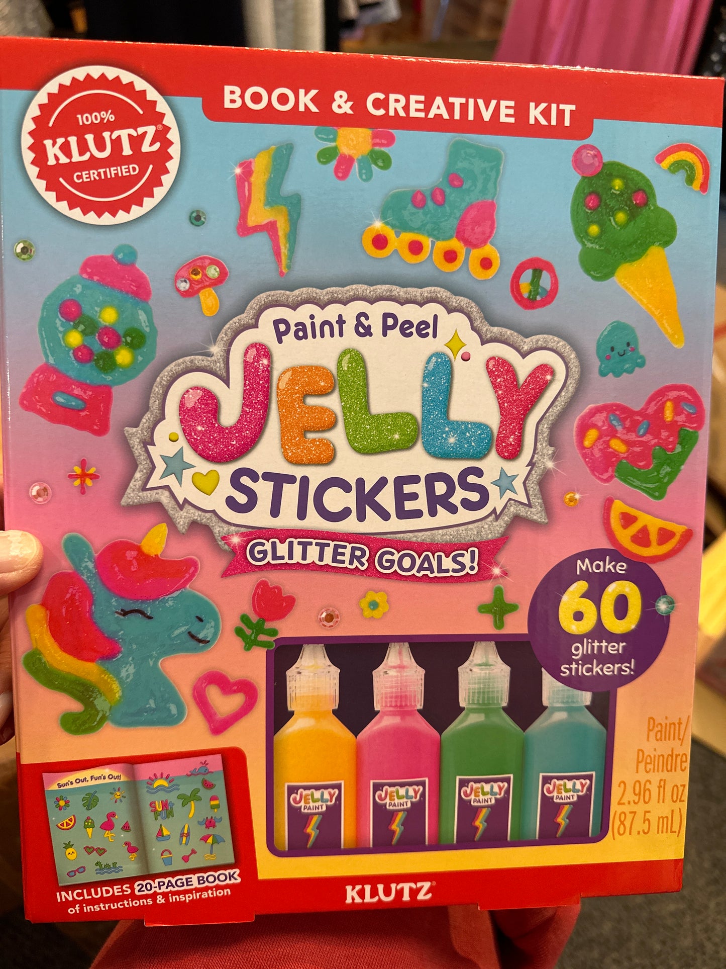 Paint and Peel Jelly Stickers toy