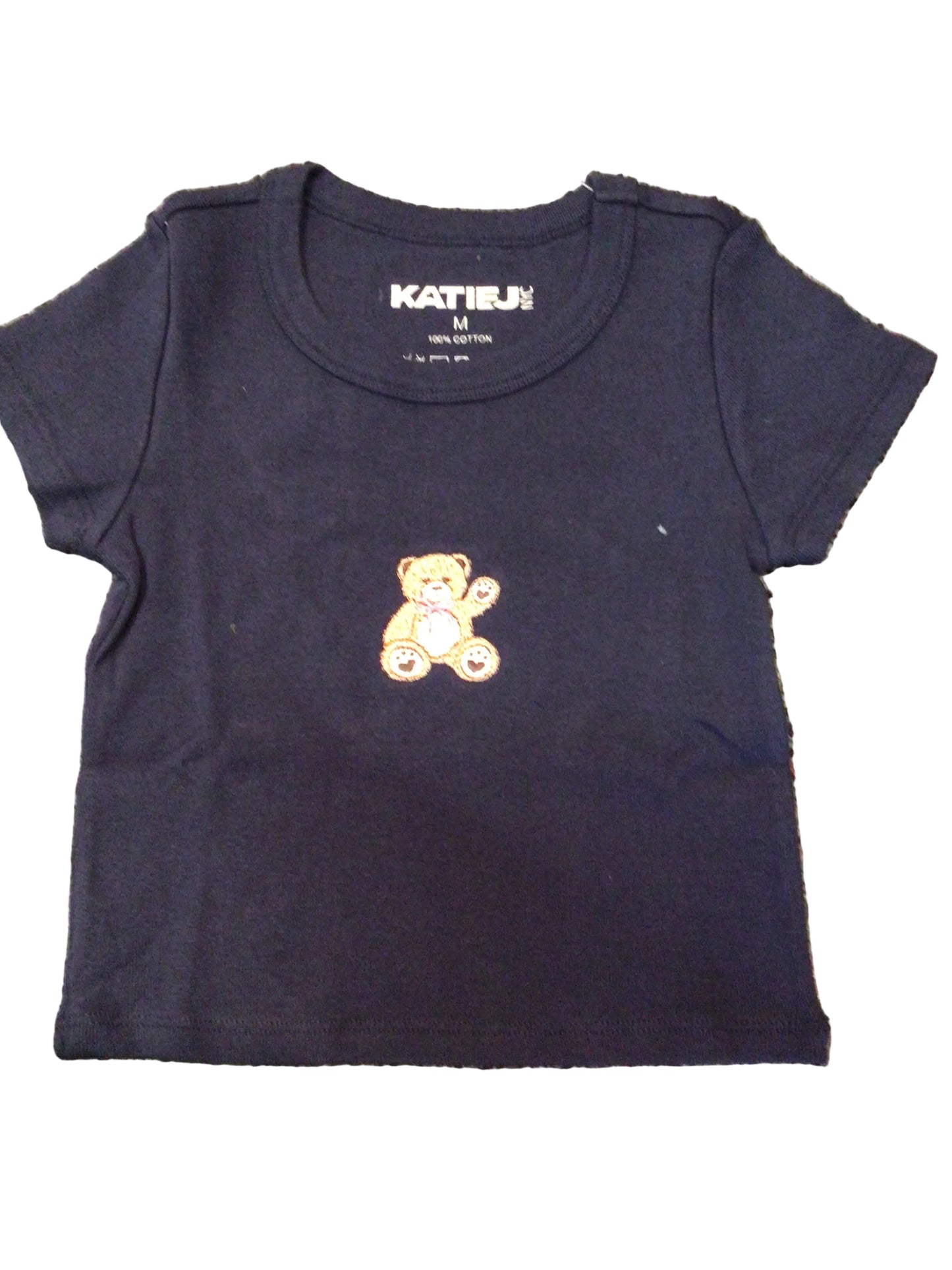 Katie J navy Teddy Bear tshirt