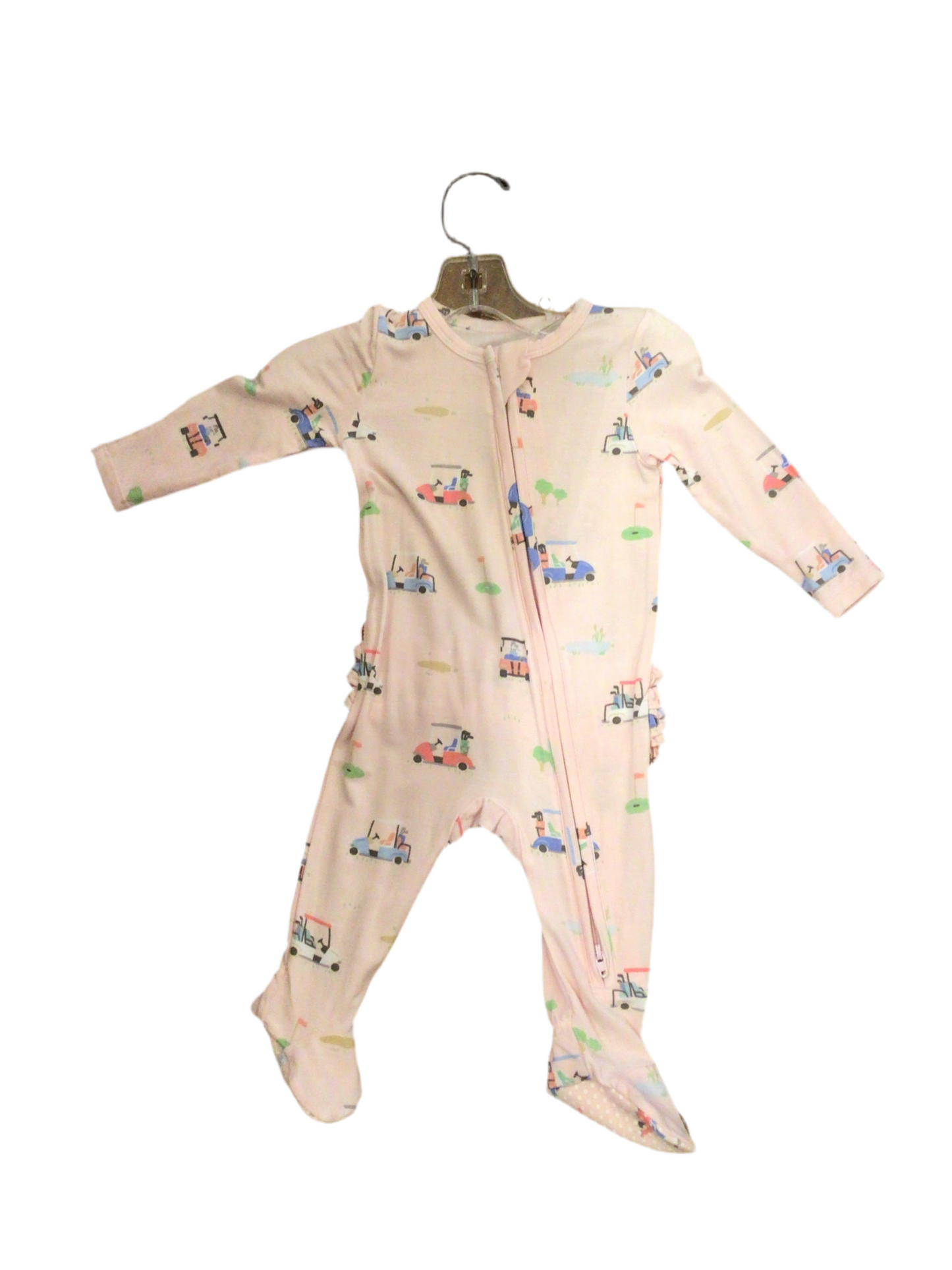 Angel dear pink golf girl onesie