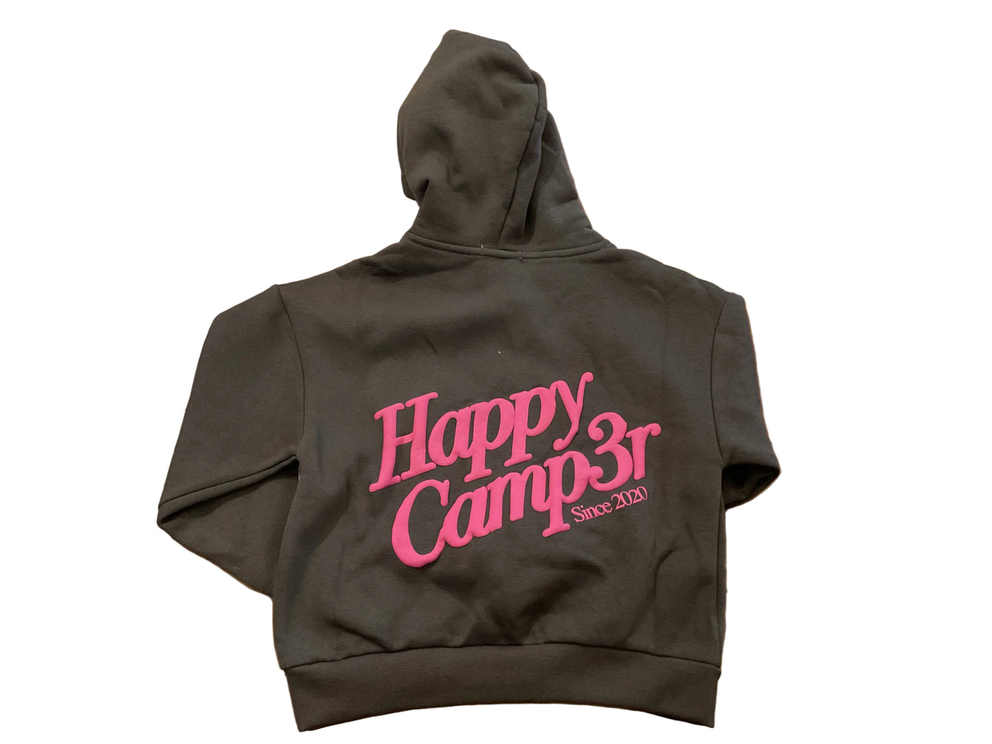 Slate gray happy canp3r hoodie