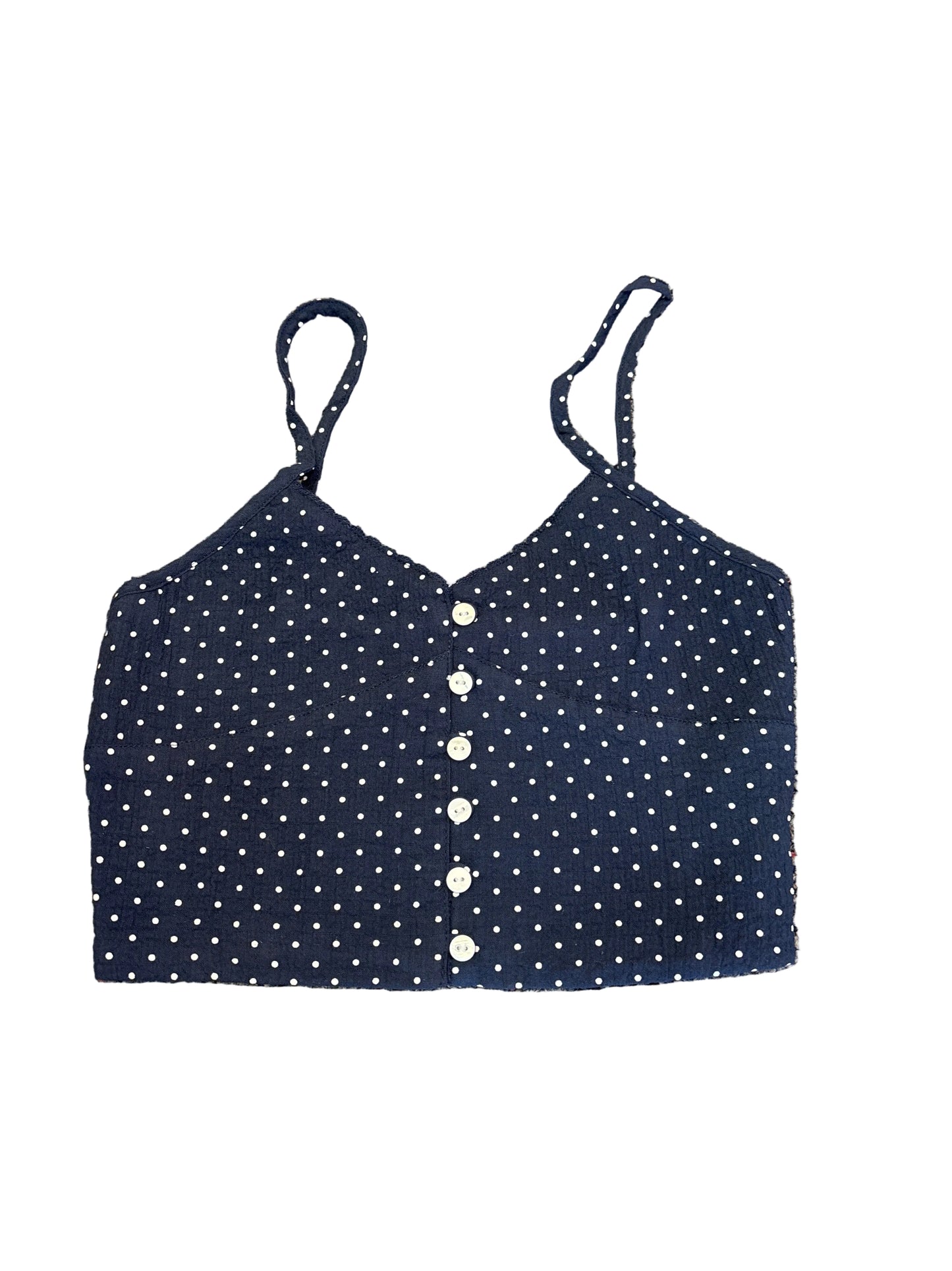 Clarkecmt navy white dot tank