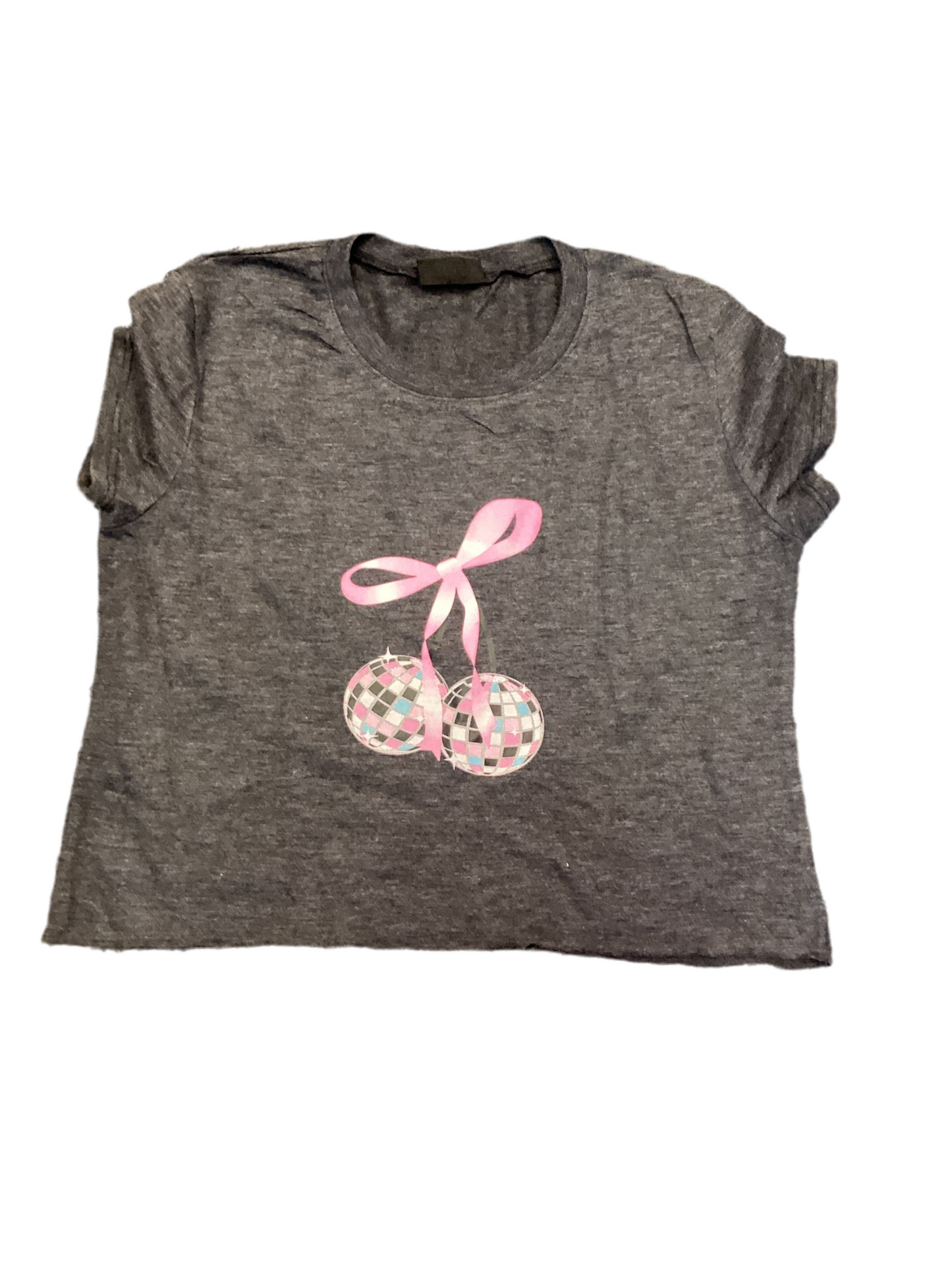 Firehouse heather black disco ball tshirt