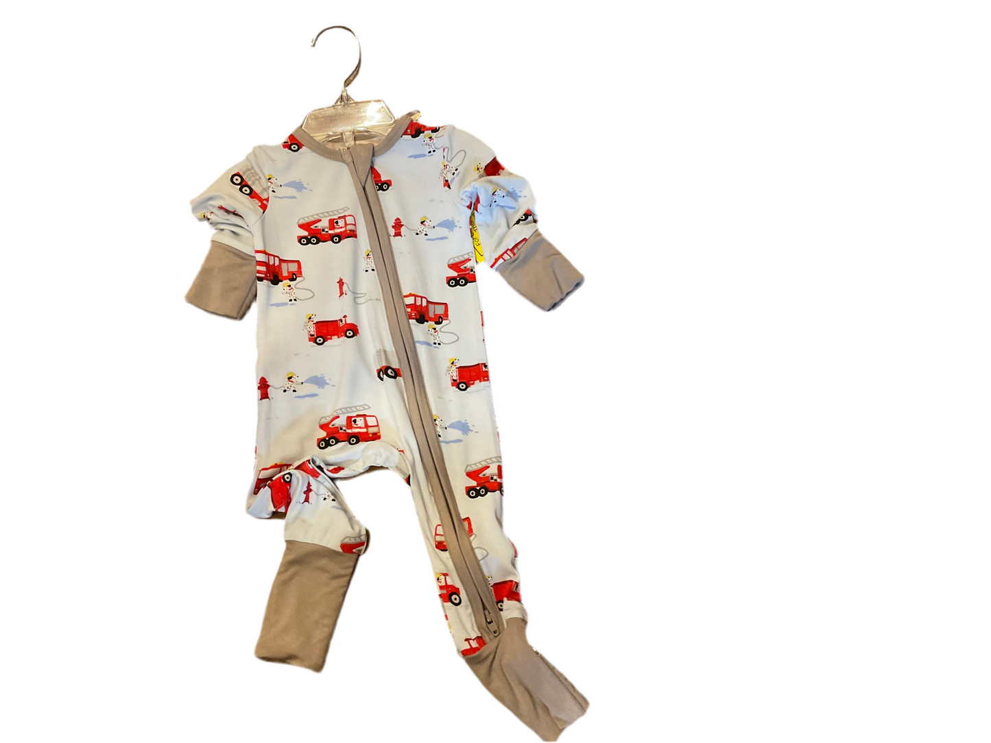 Angel dear light blue fire truck onesief