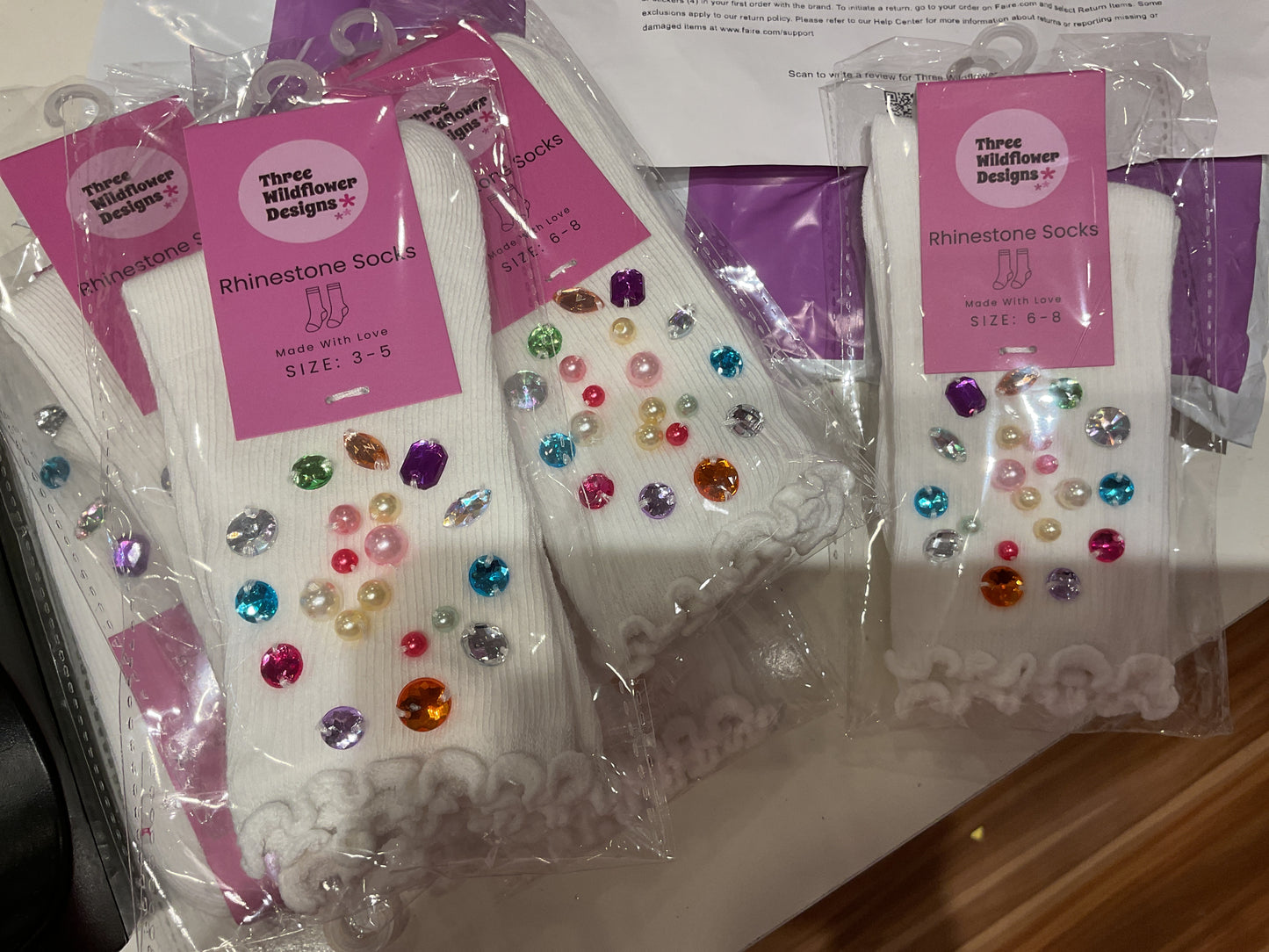 Wildflower jewel socks