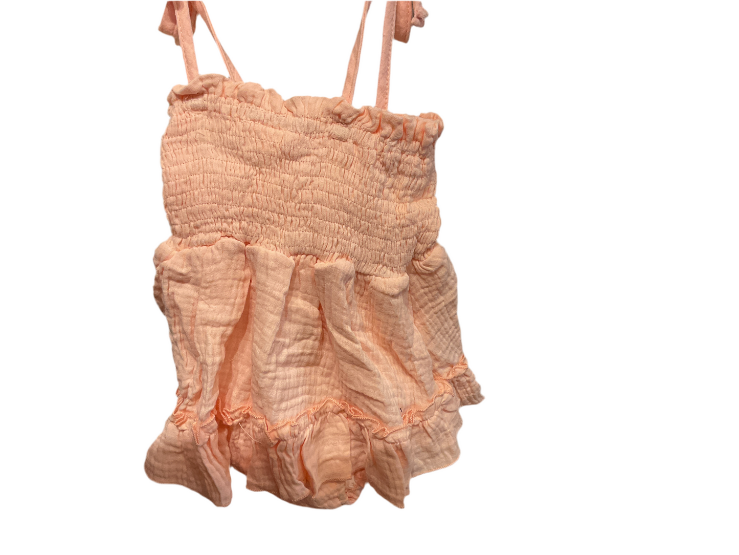 MKK baby peach gauze dress