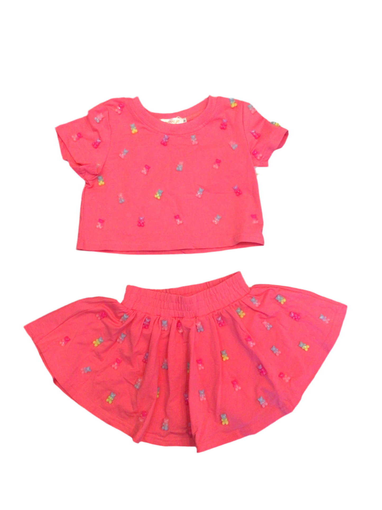 Tweenstyle gummy bear tshirt and skirt set