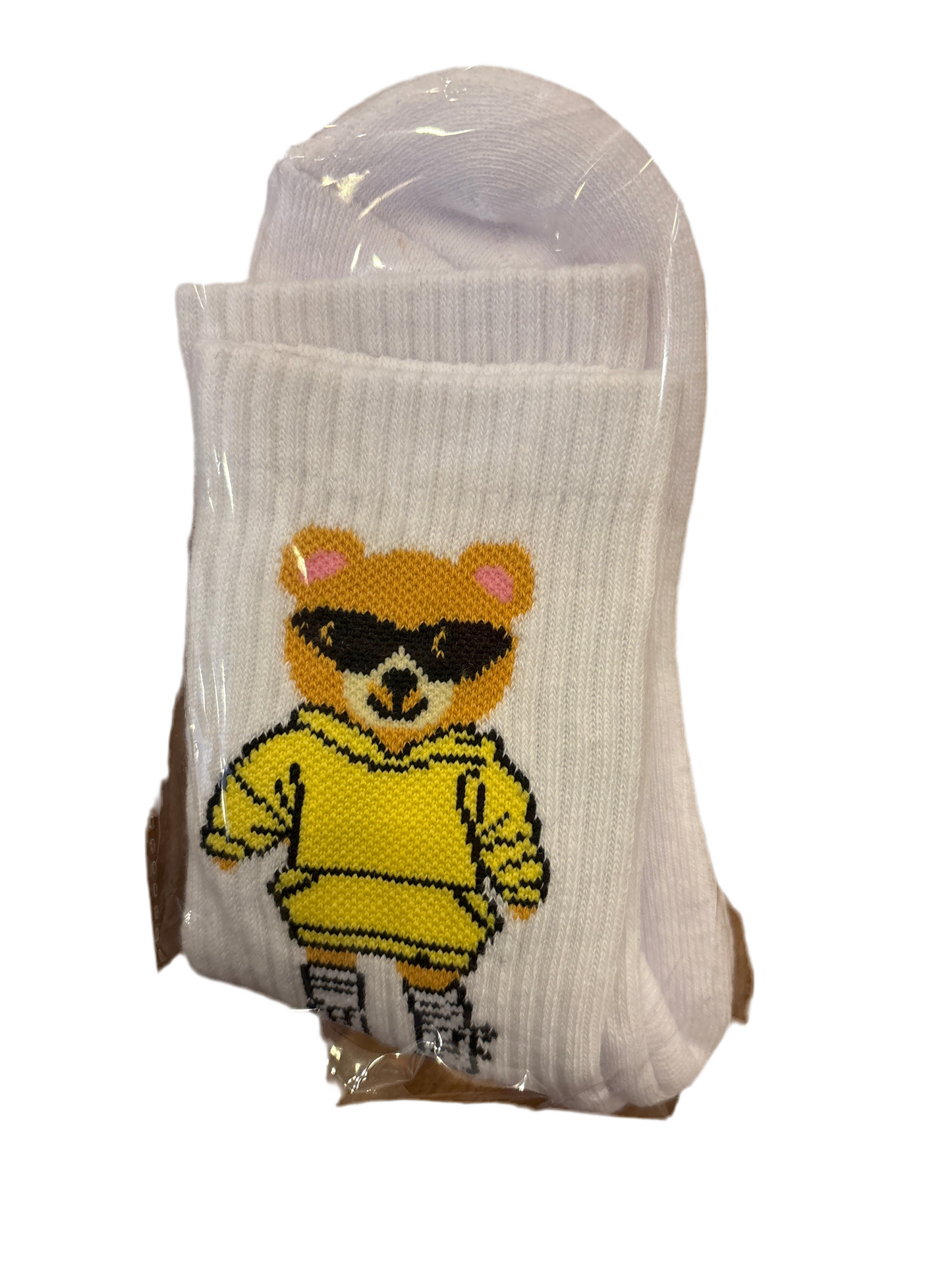 Lil Darlings embroidered socks teddy bears
