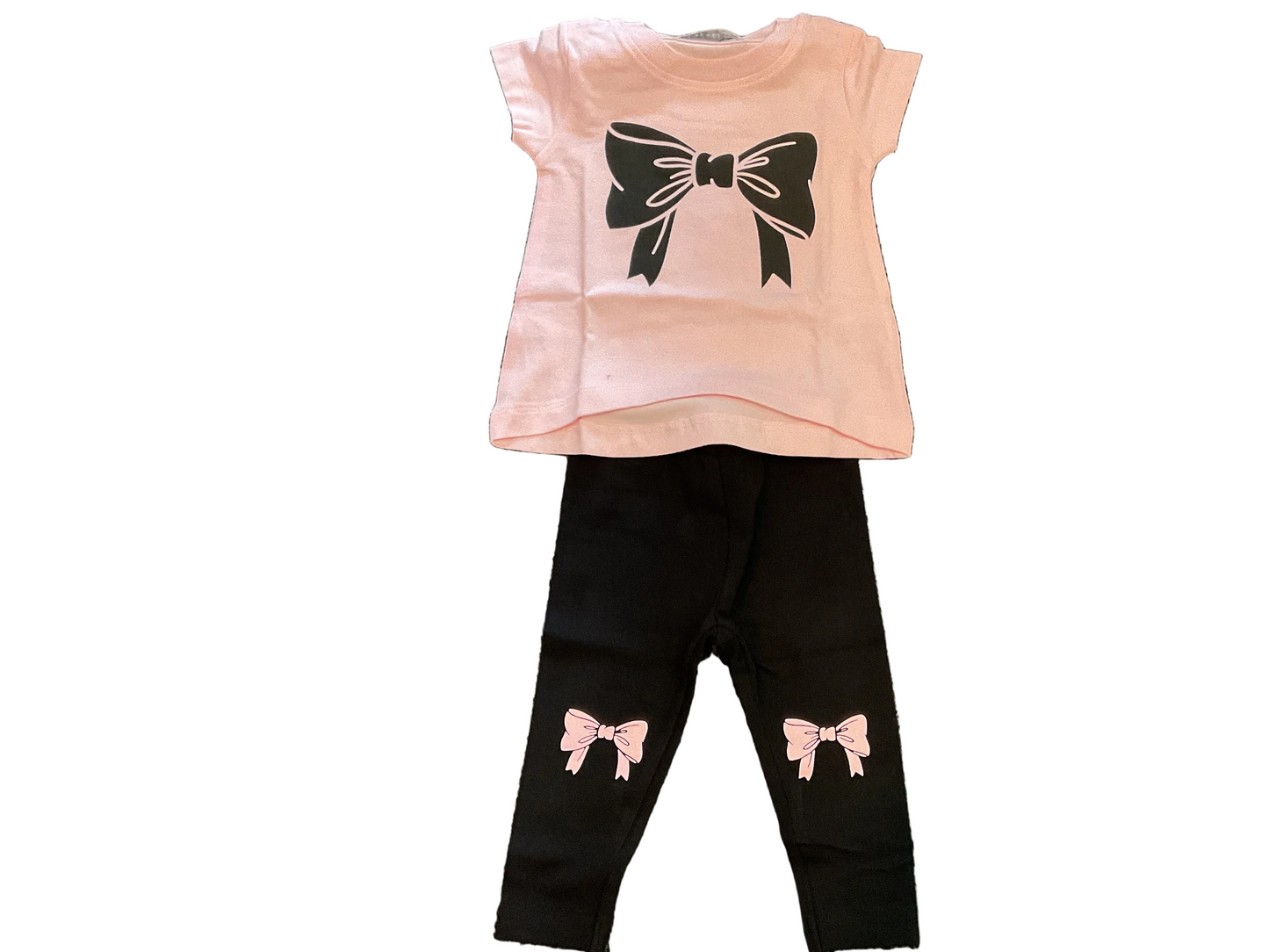 Bow legging and Tee set