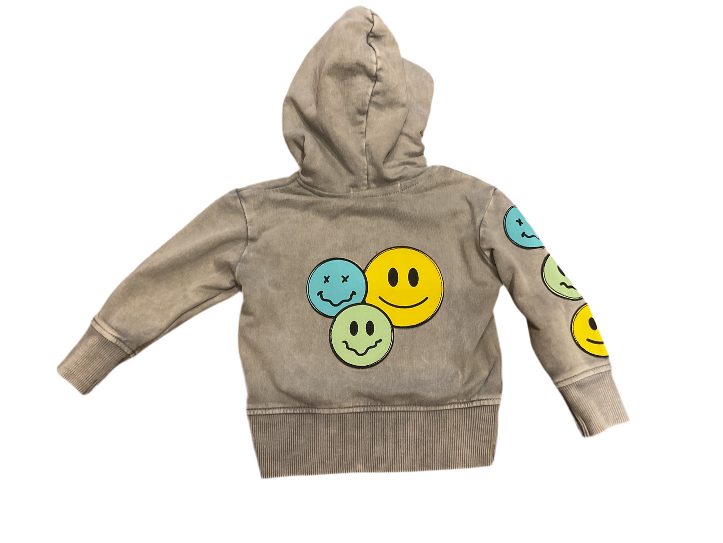 Mish grey silly smile hoodie