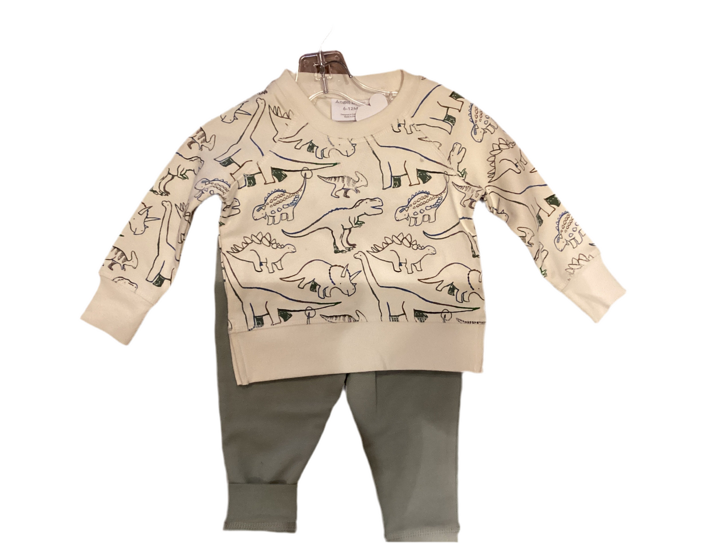 Angel Dear baby boy Dino 2 pc set