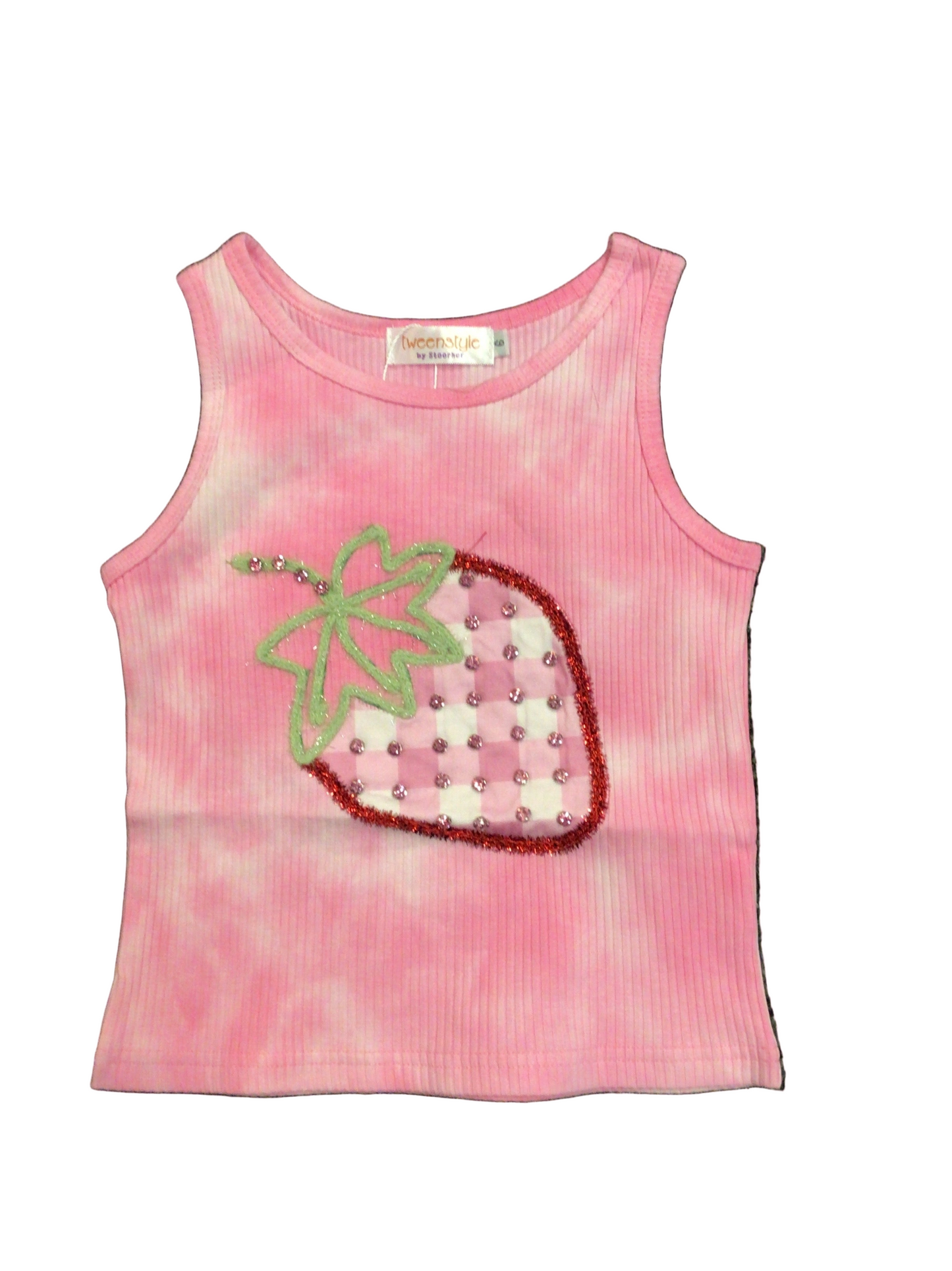 Strawberry tie dye tank