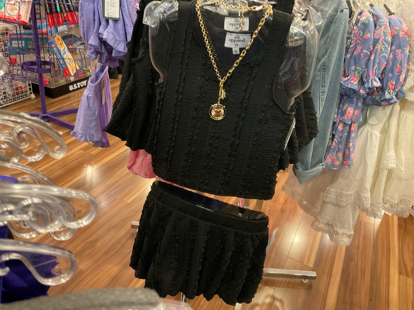 Sls apparel kids 2pc knit tank and skirt