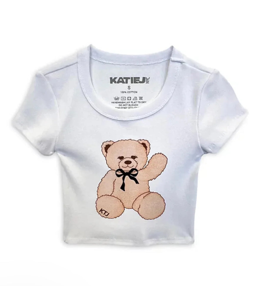 White Teddy Bear Tee
