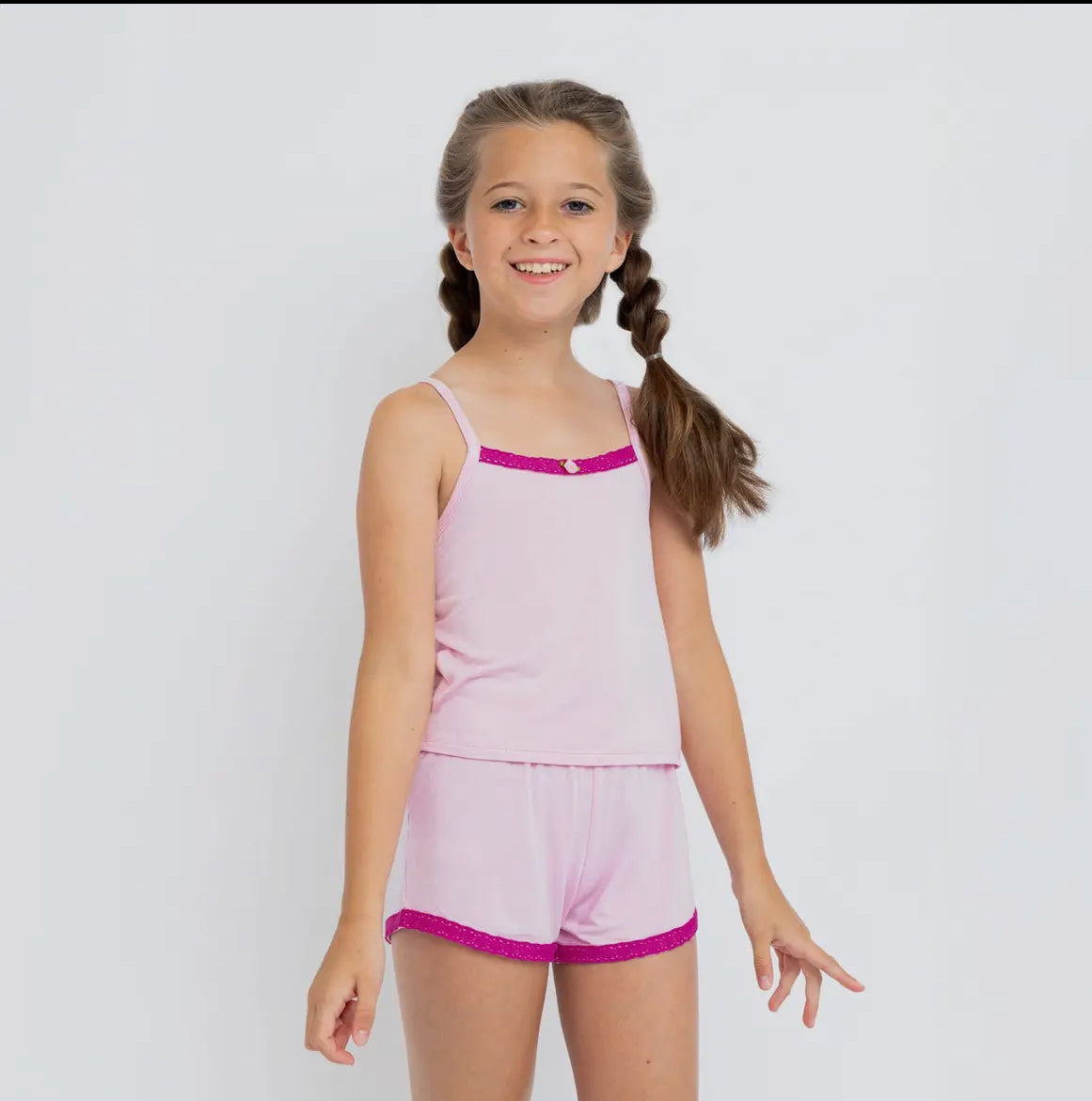 Preppy Goose Lt Pink Cami PJ Set