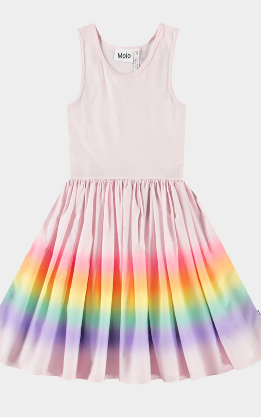 Molo Cassandra pink rainbow dress