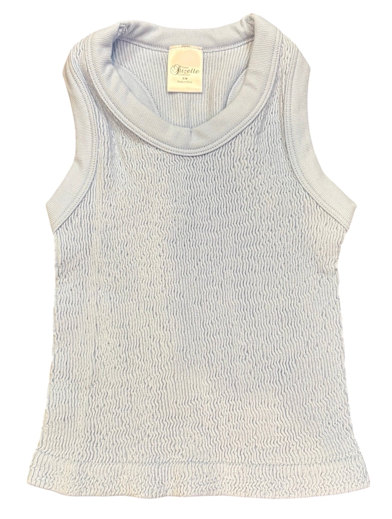 Smocking Sleeveless Tank
