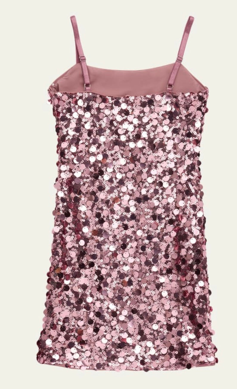 Pink Sequin Dress