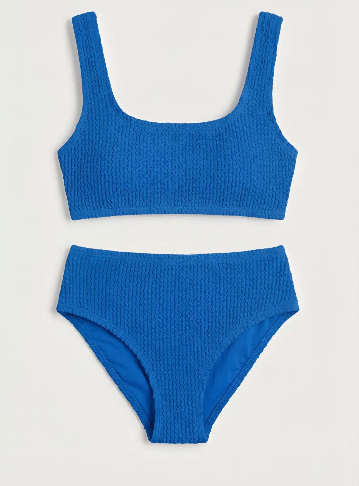 2pc Crinkle Squareneck