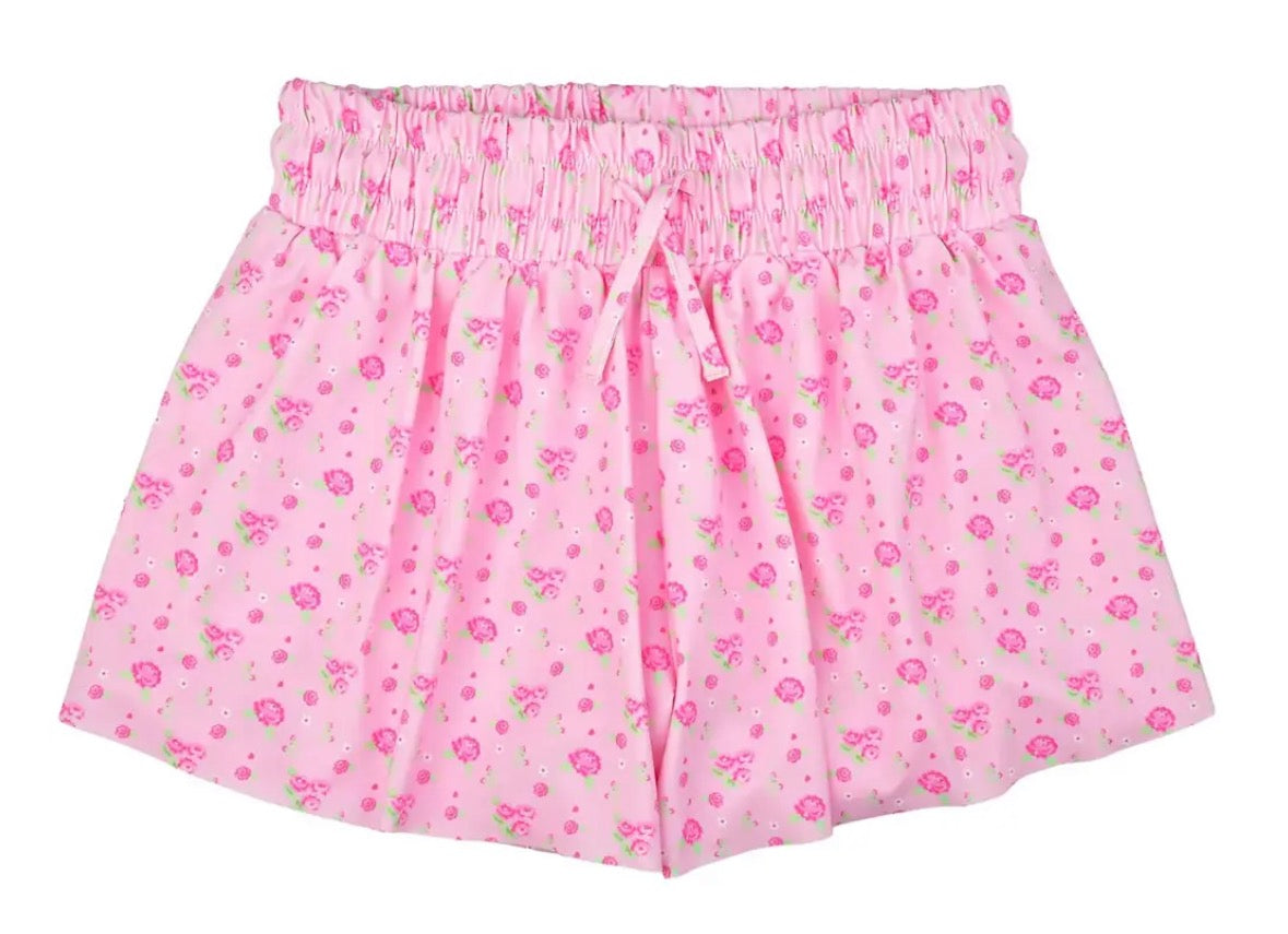 Pretty in pink butterfly shorts